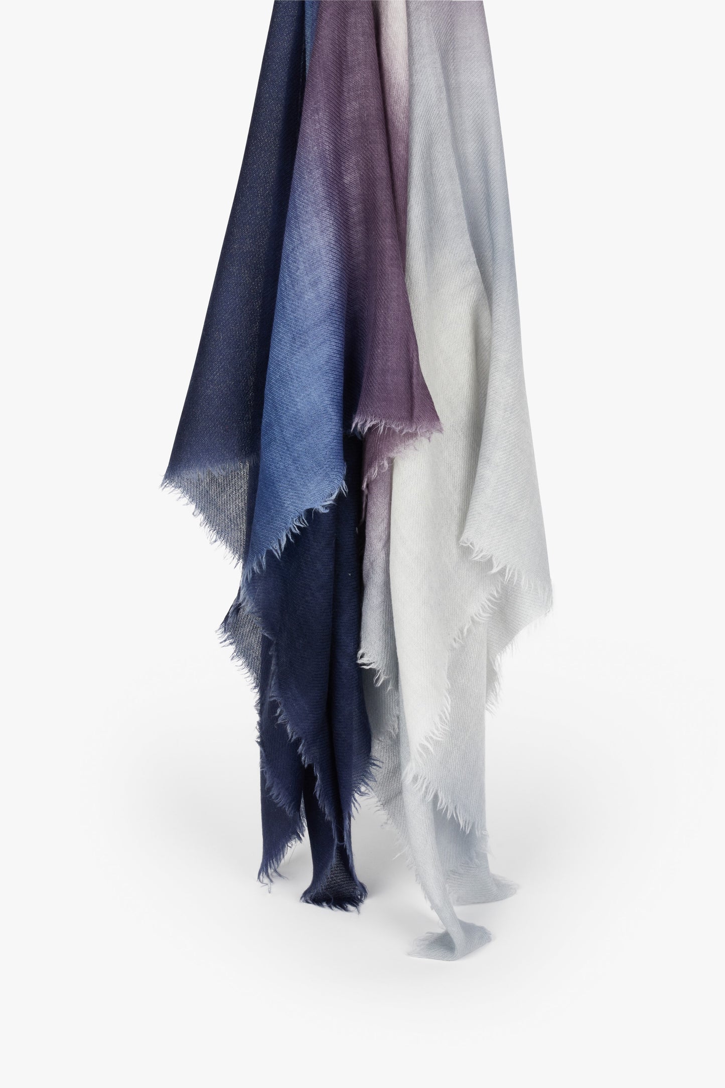 Stola Ebru nuances viola e blu