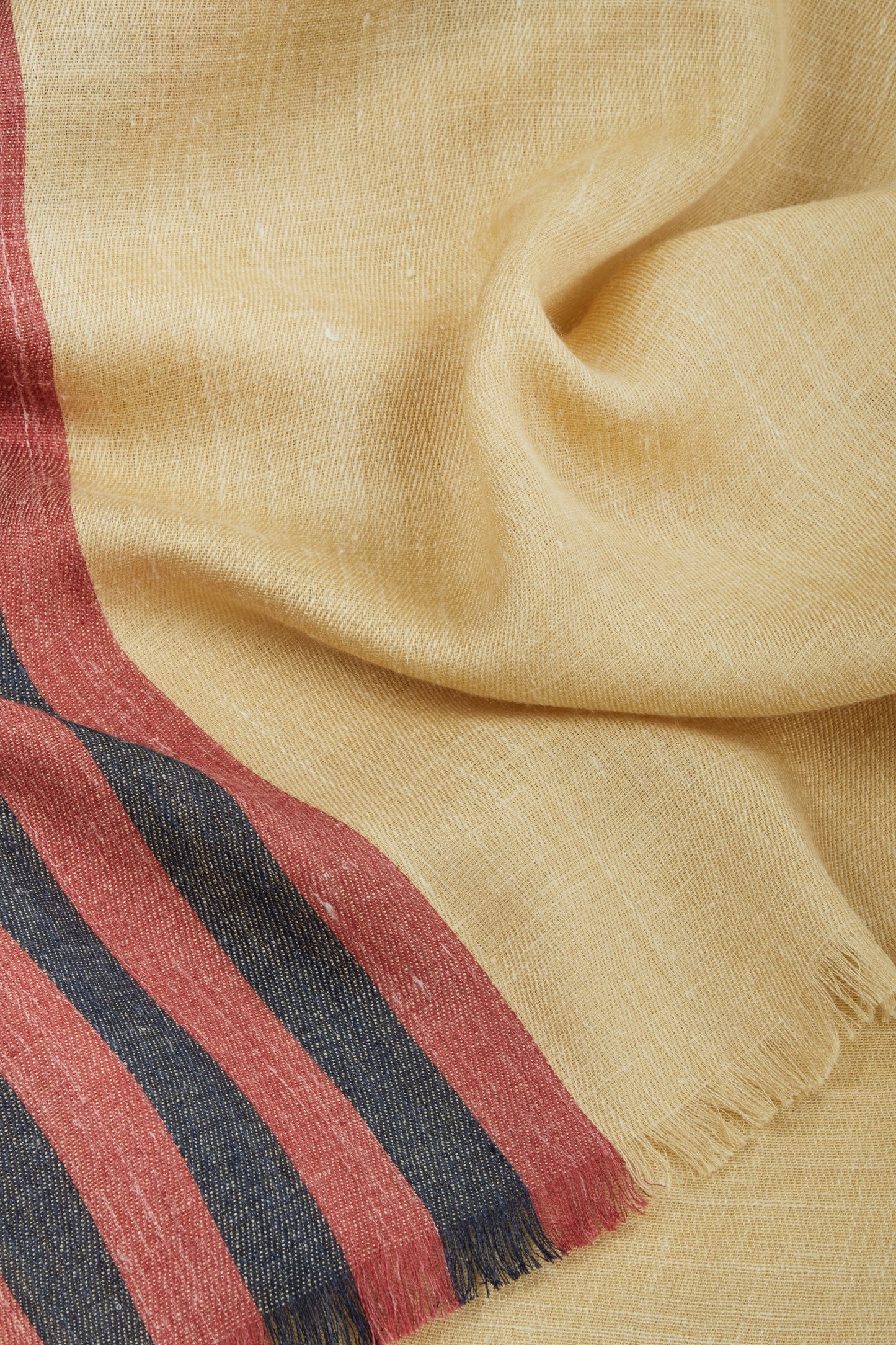 Stola Indiana senape e bordeaux