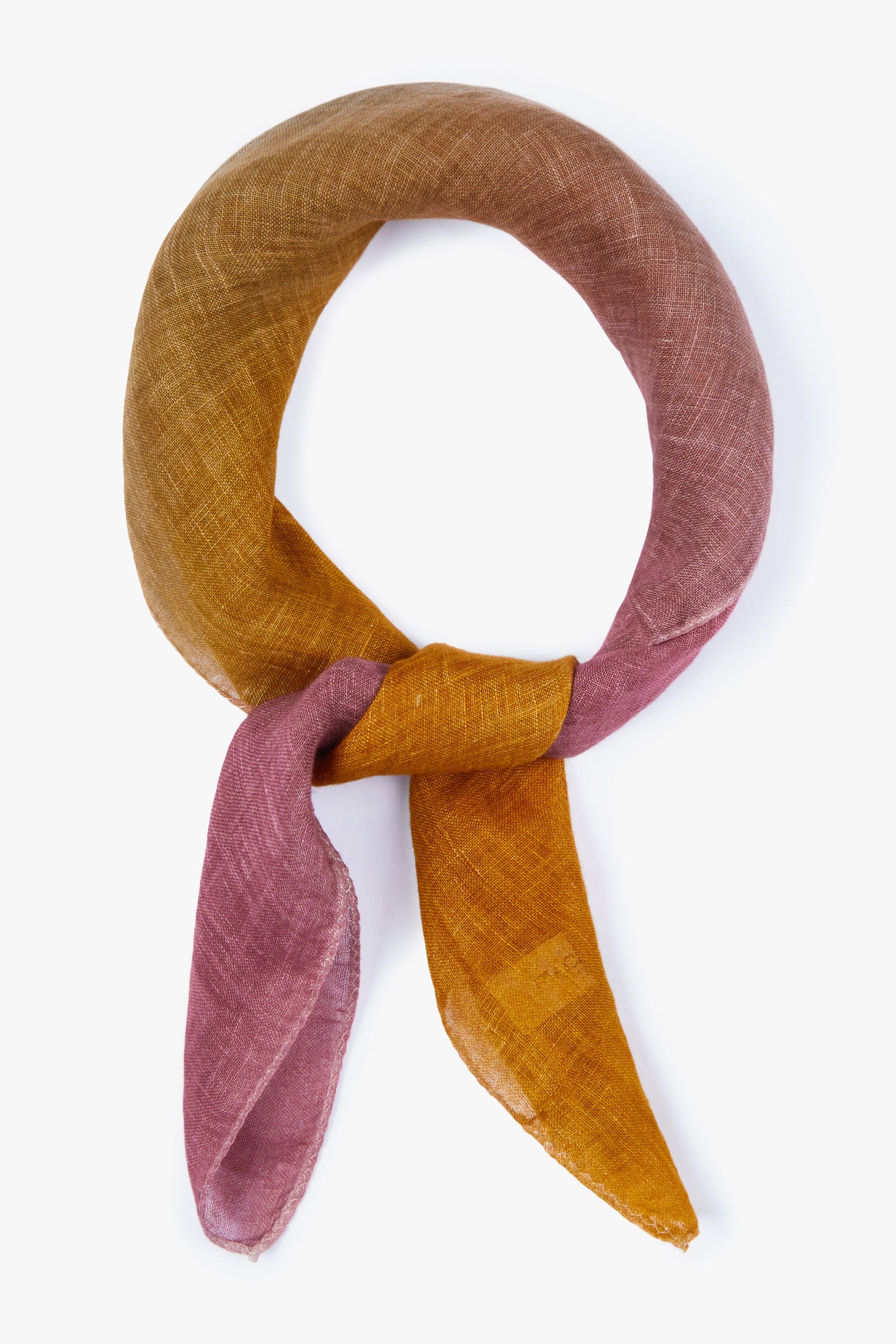 Foulard Seventy nuances rosa e senape