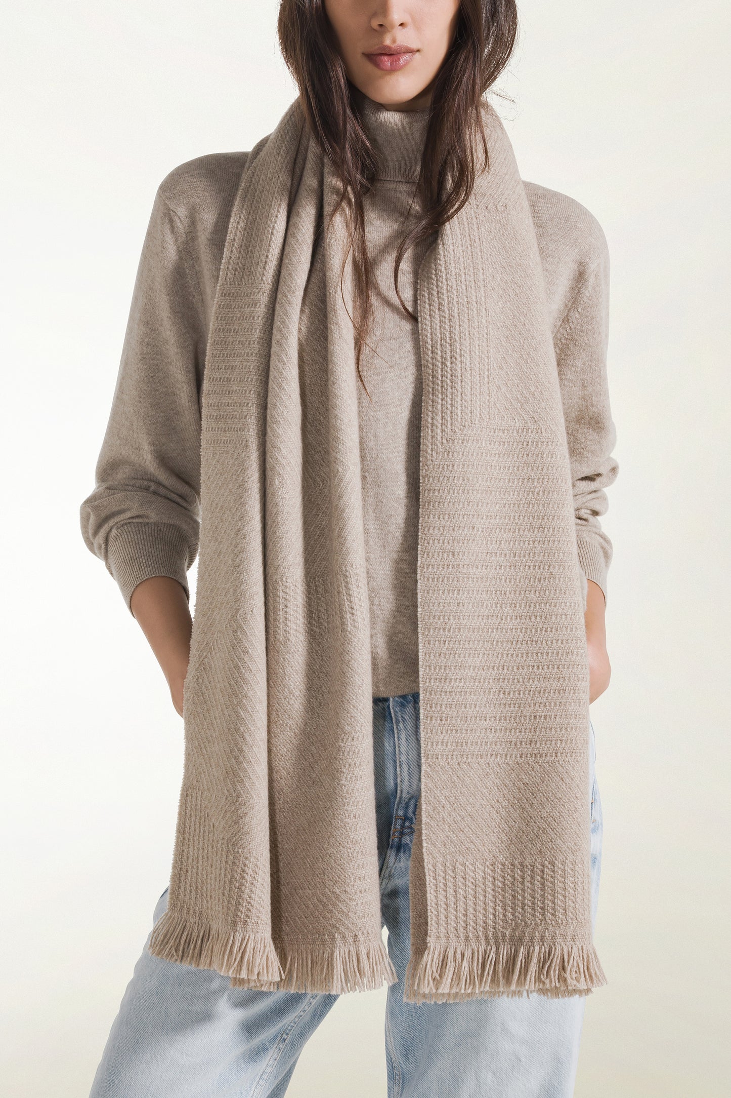 Sciapa intrecciata Cashmere e Qiviuk