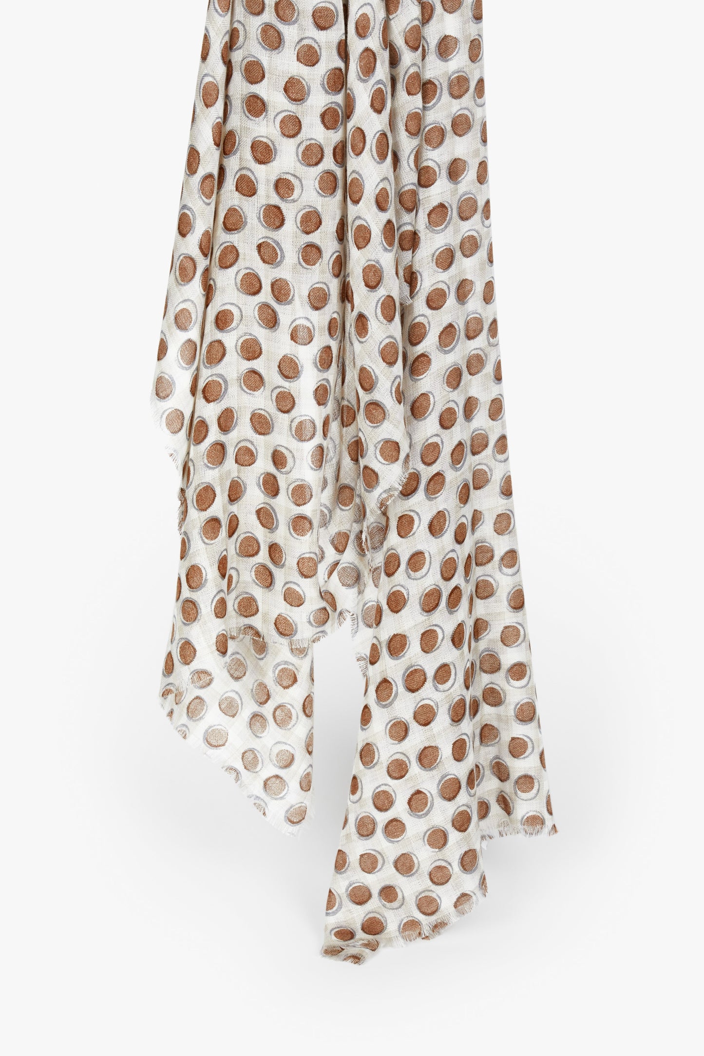 Mulberry stole with hazelnut designs