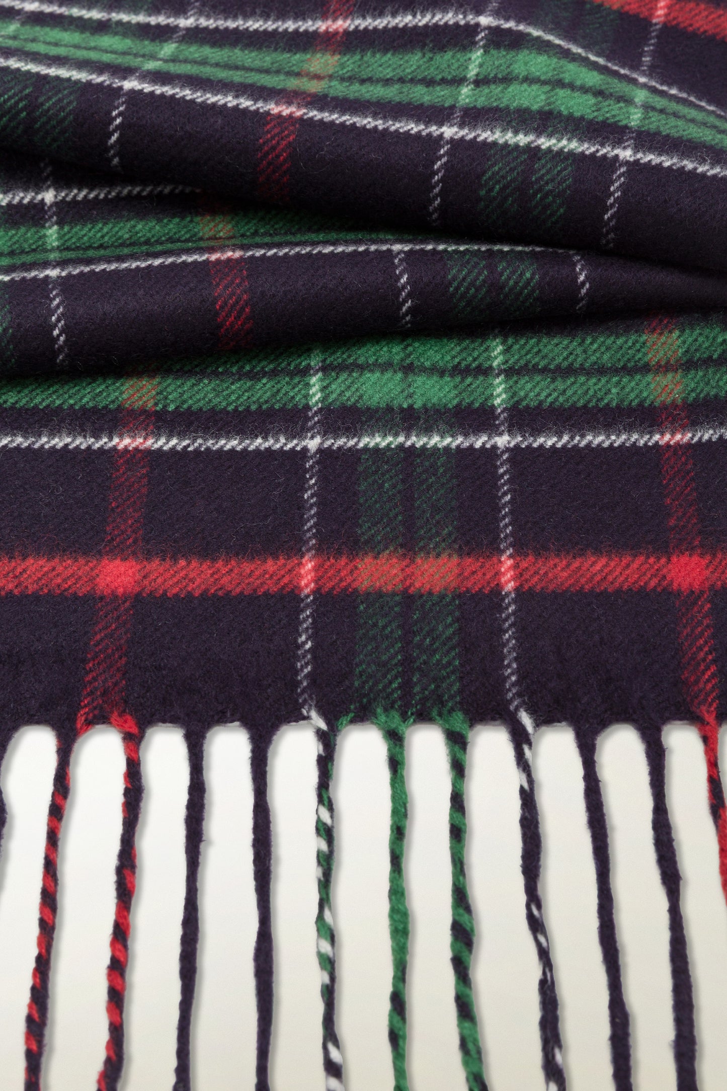 Tartan Scarf in Silk and Cashmere