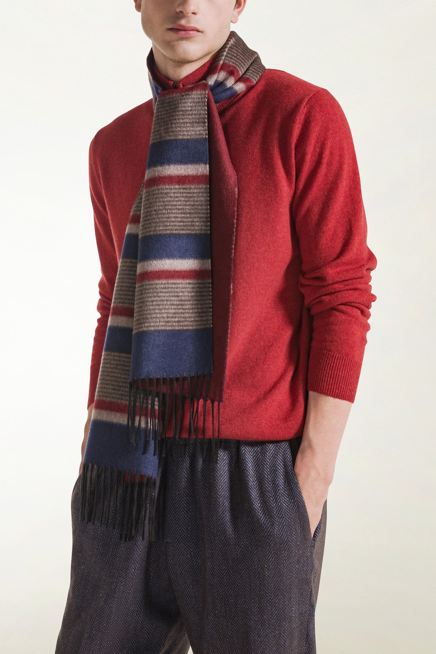 Sciarpa double Seta e Cashmere