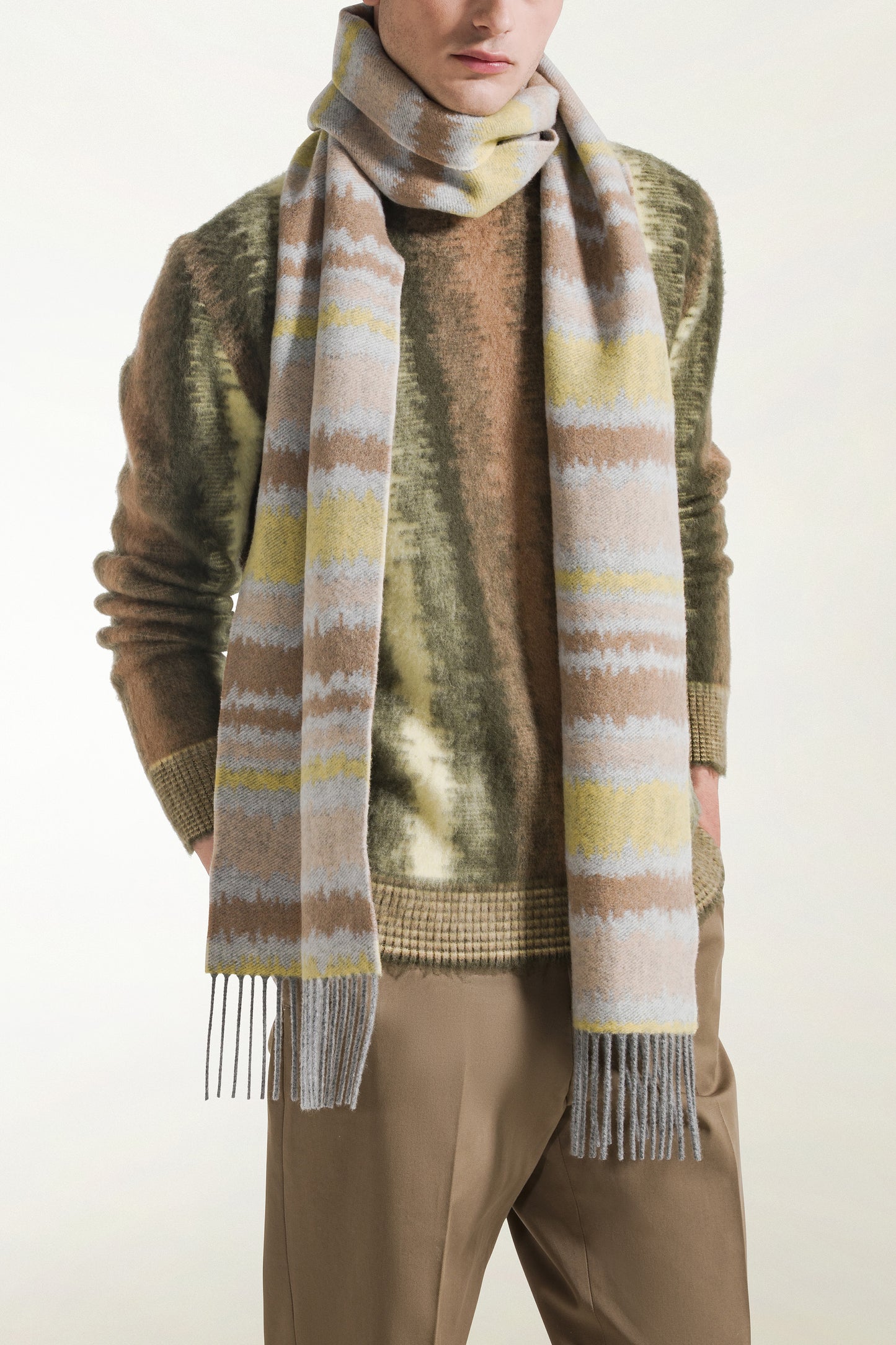 Ikat Cashmere Scarf