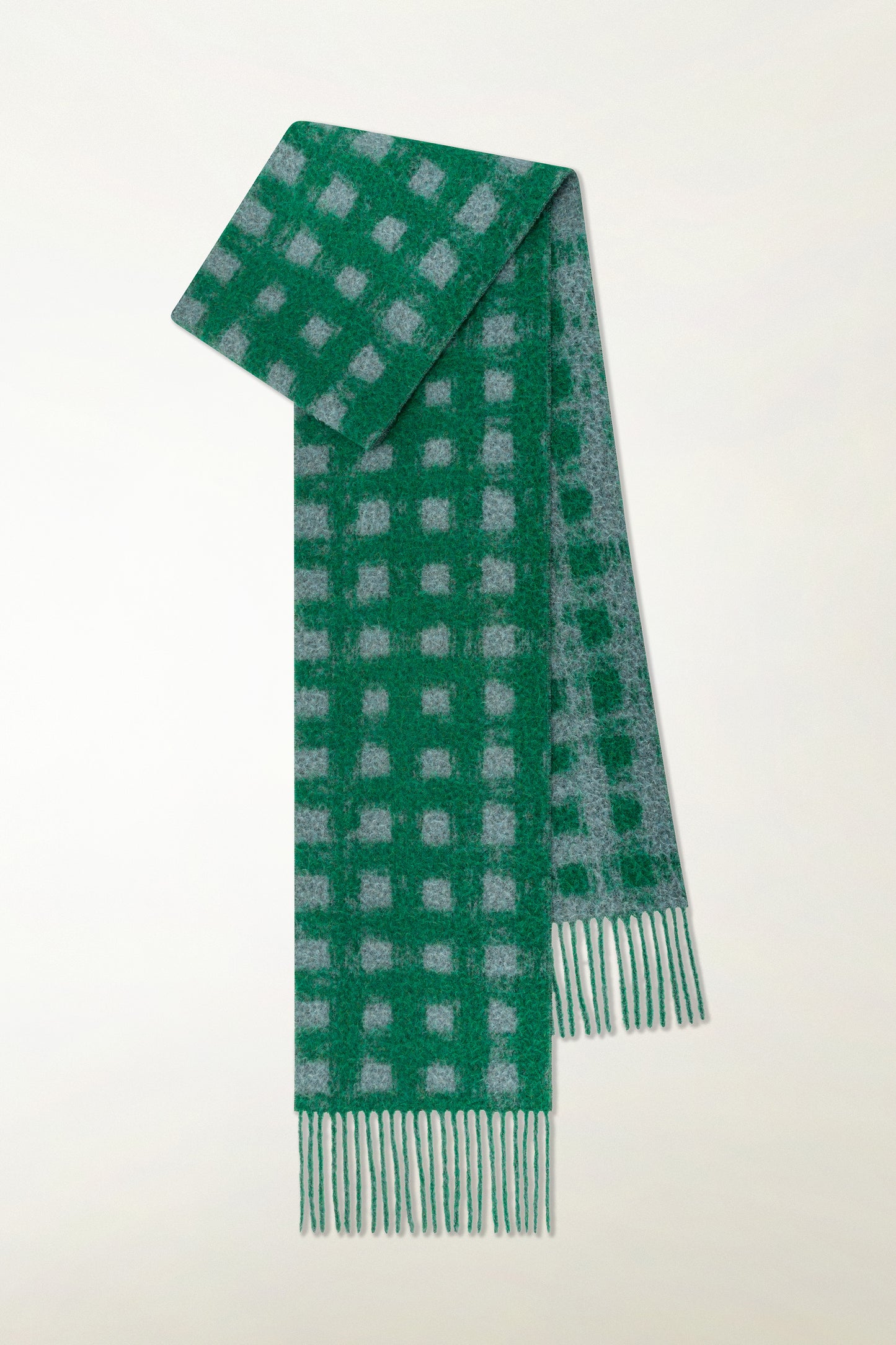 Sciarpa quadri Alpaca e Lana