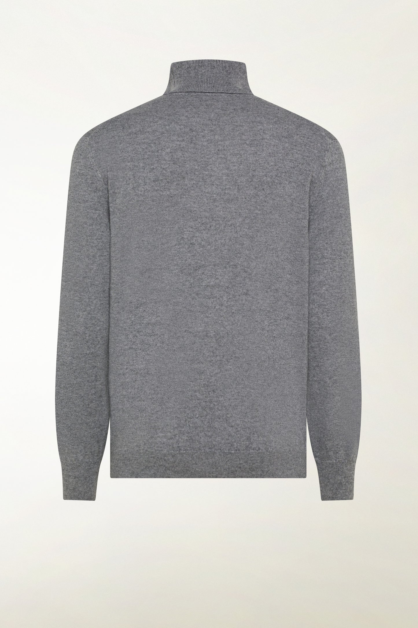 Gray cashmere turtleneck