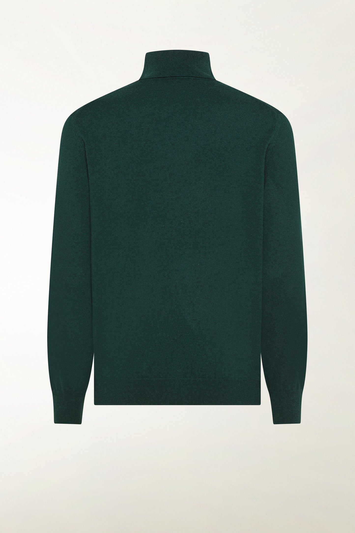 Green cashmere turtleneck