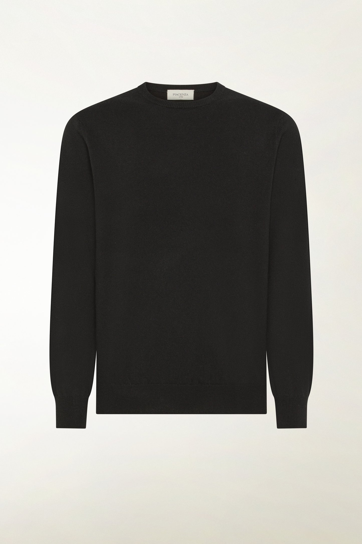 GIROCOLLO IN CASHMERE NERO