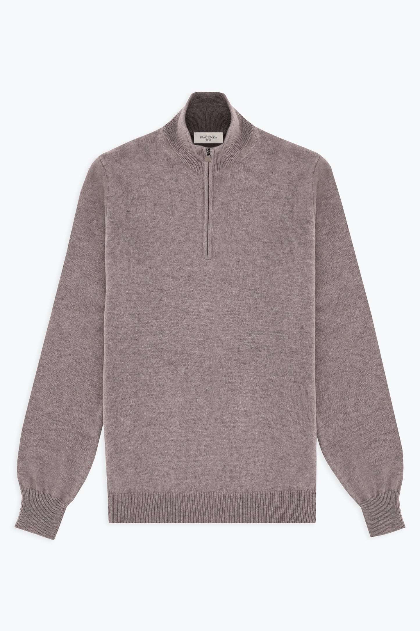 HAZELNUT ZIP TURTLENECK