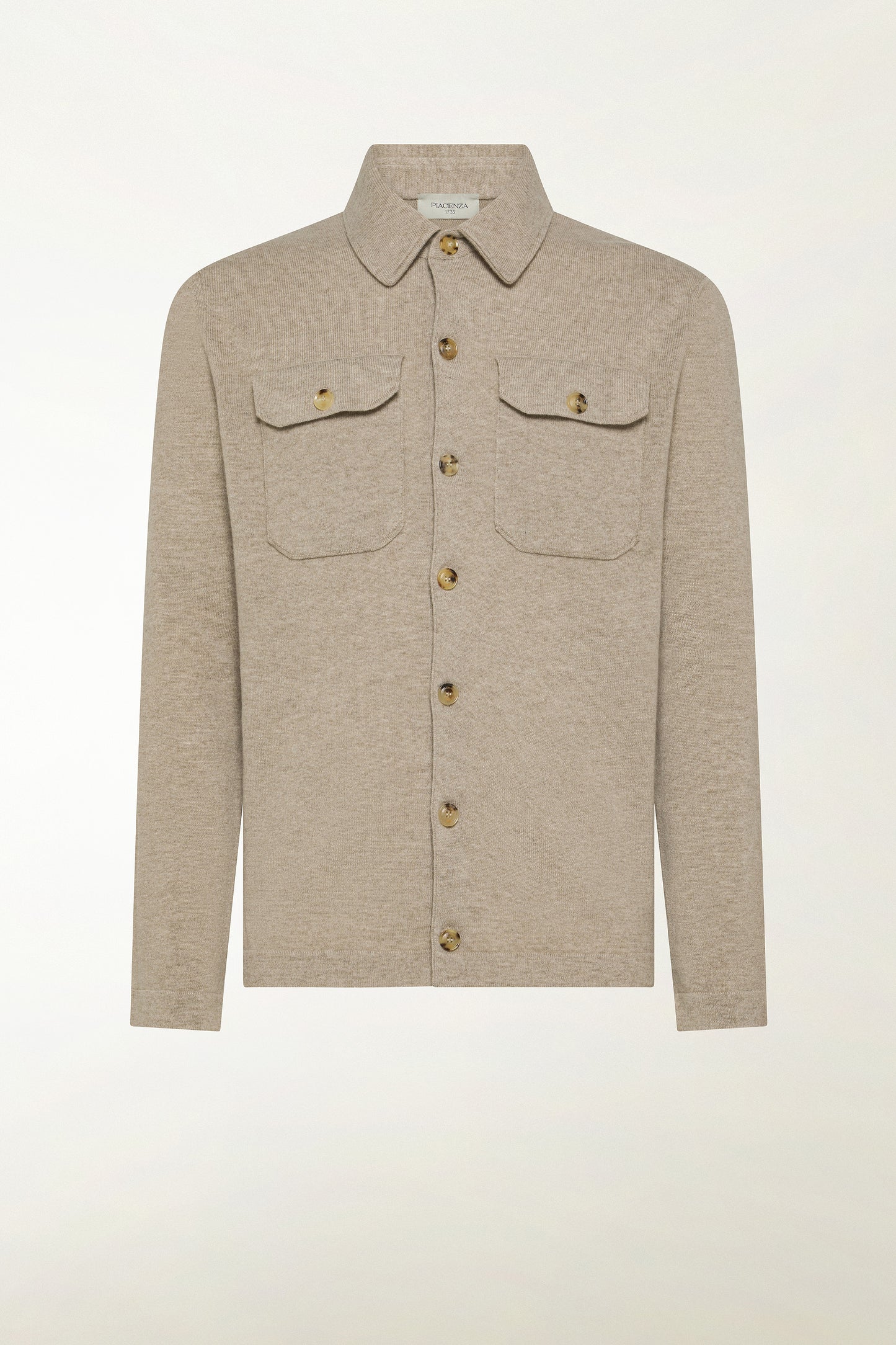 Camicia in cashmere naturale