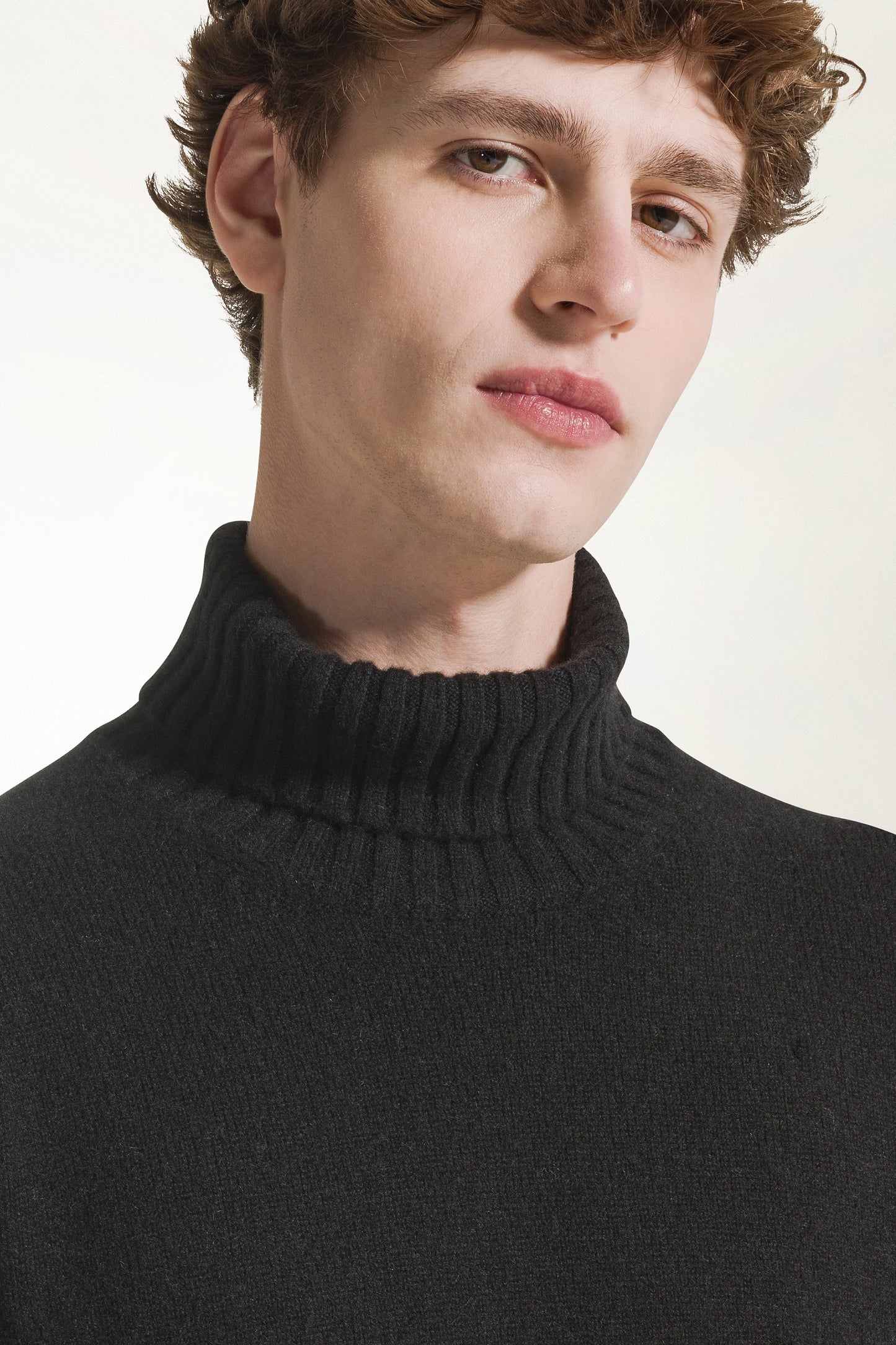 Black cashmere turtleneck