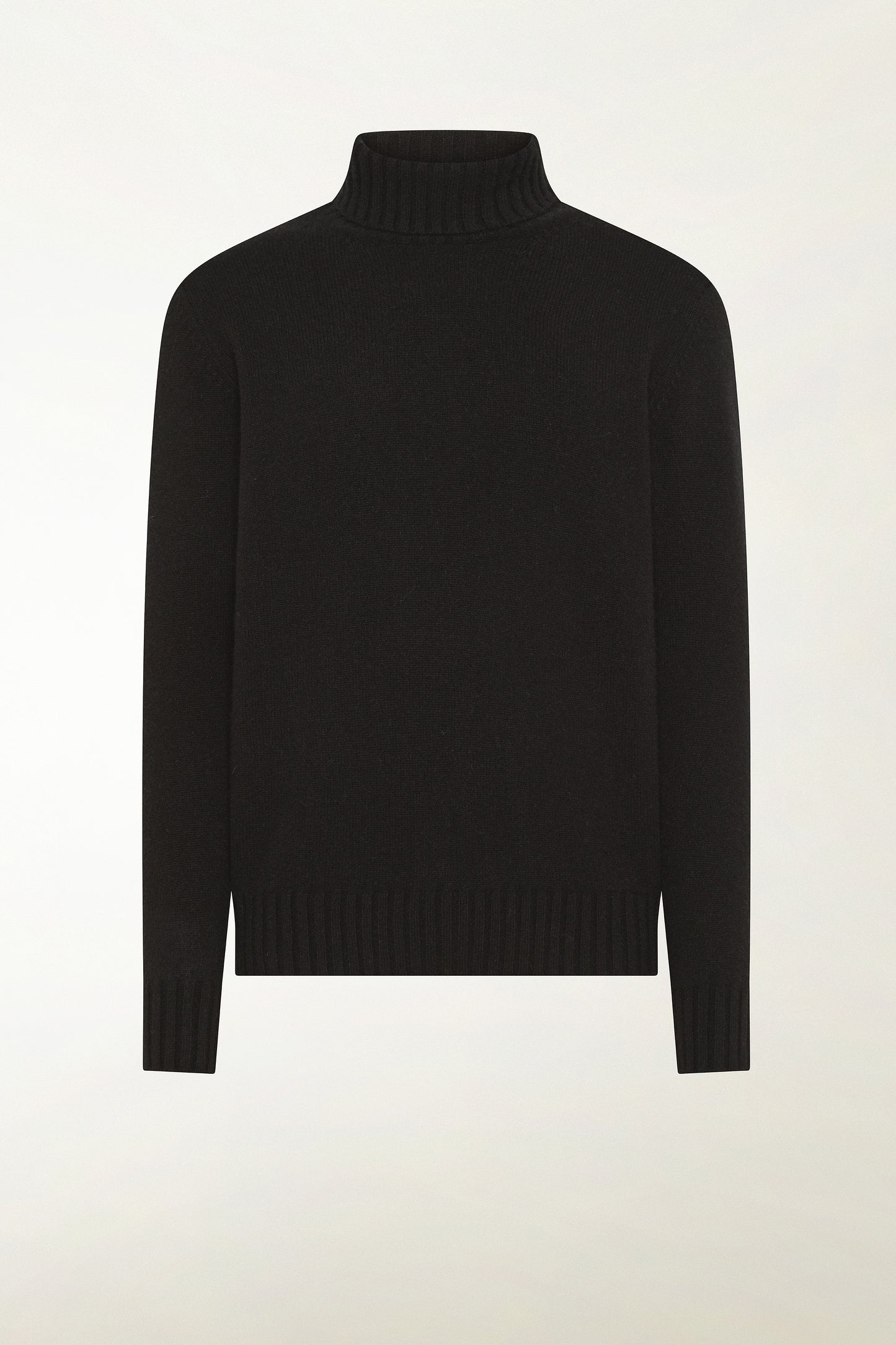 Black cashmere turtleneck
