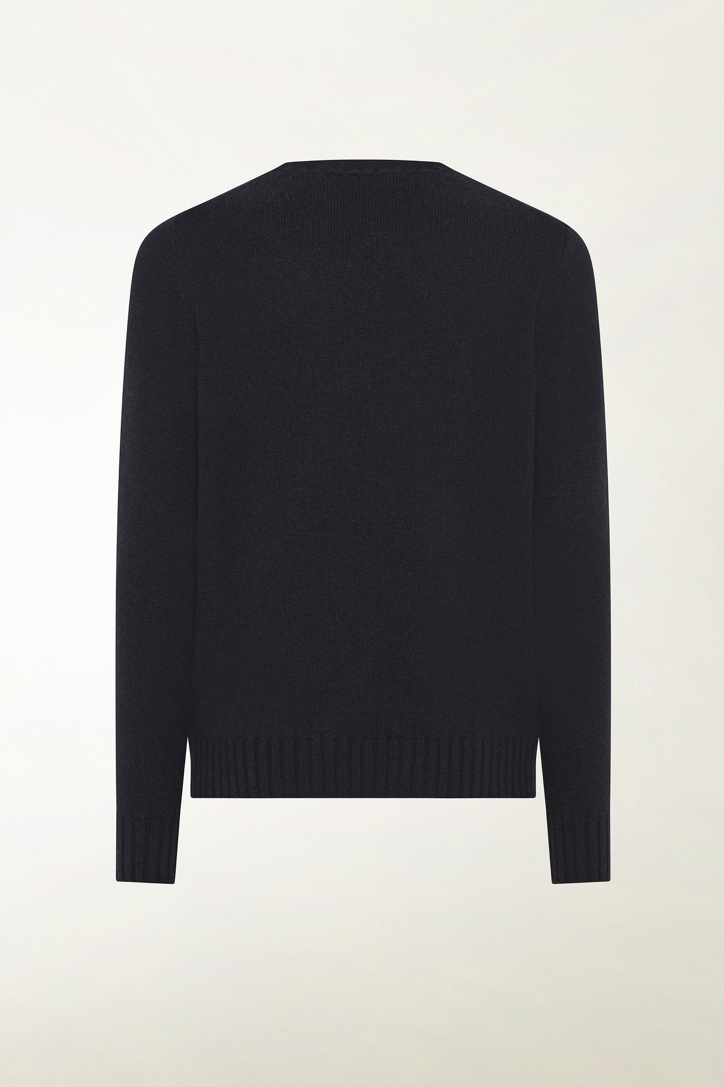 Maglione girocollo in cashmere blu