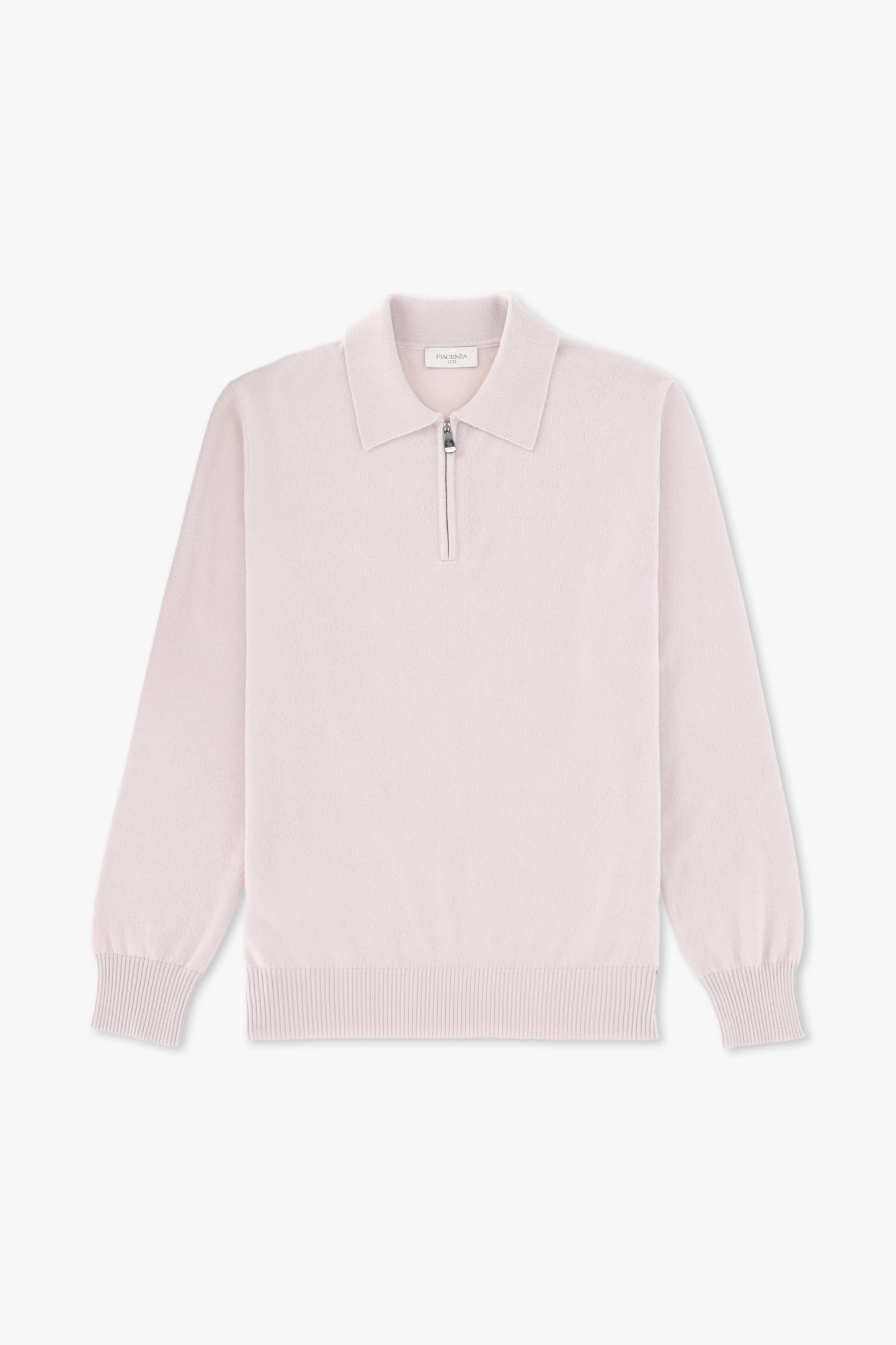 POLO ZIP IN CASHMERE AVORIO