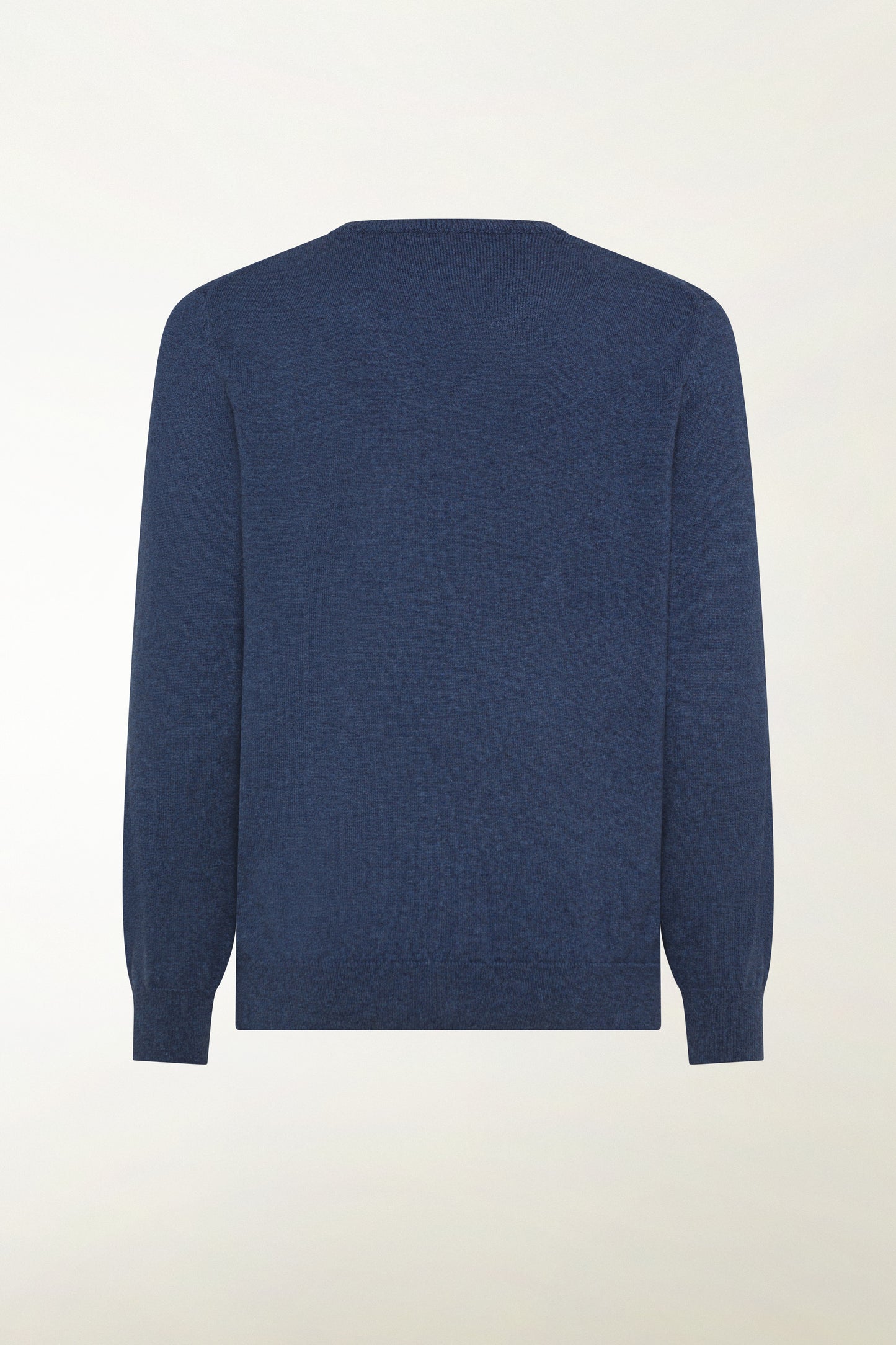 V-neck in air force blue cashmere