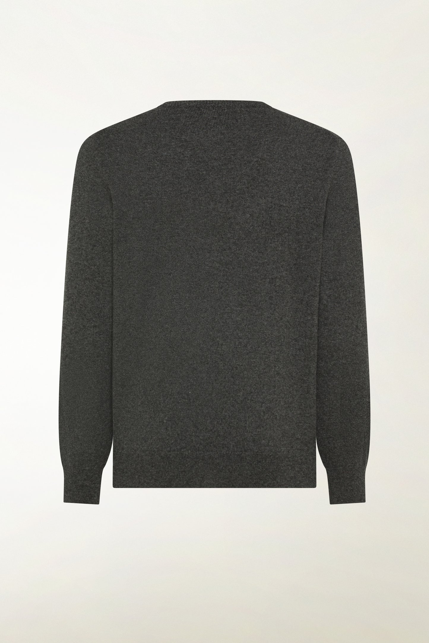 Anthracite cashmere V-neck