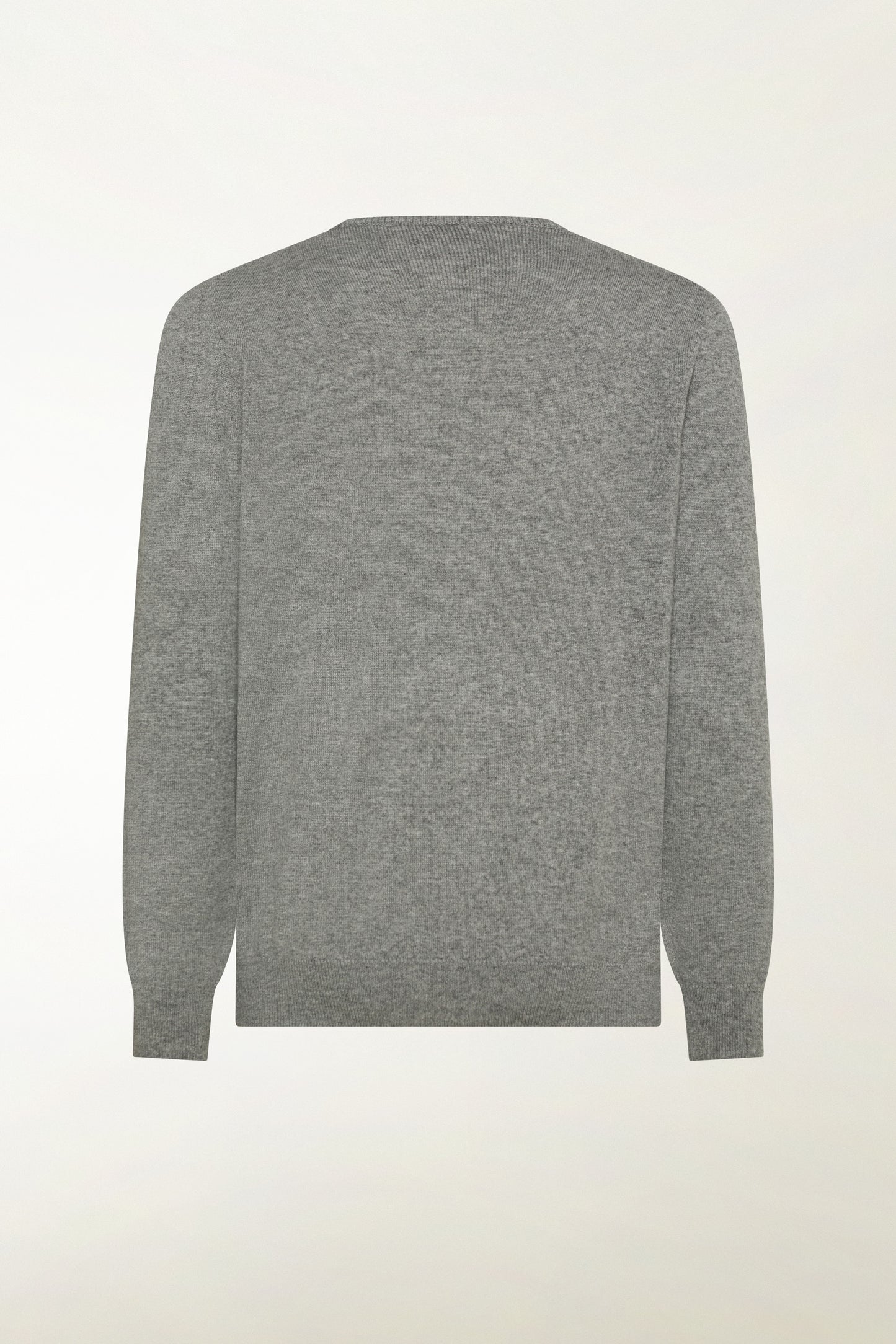 Grey cashmere V-neck