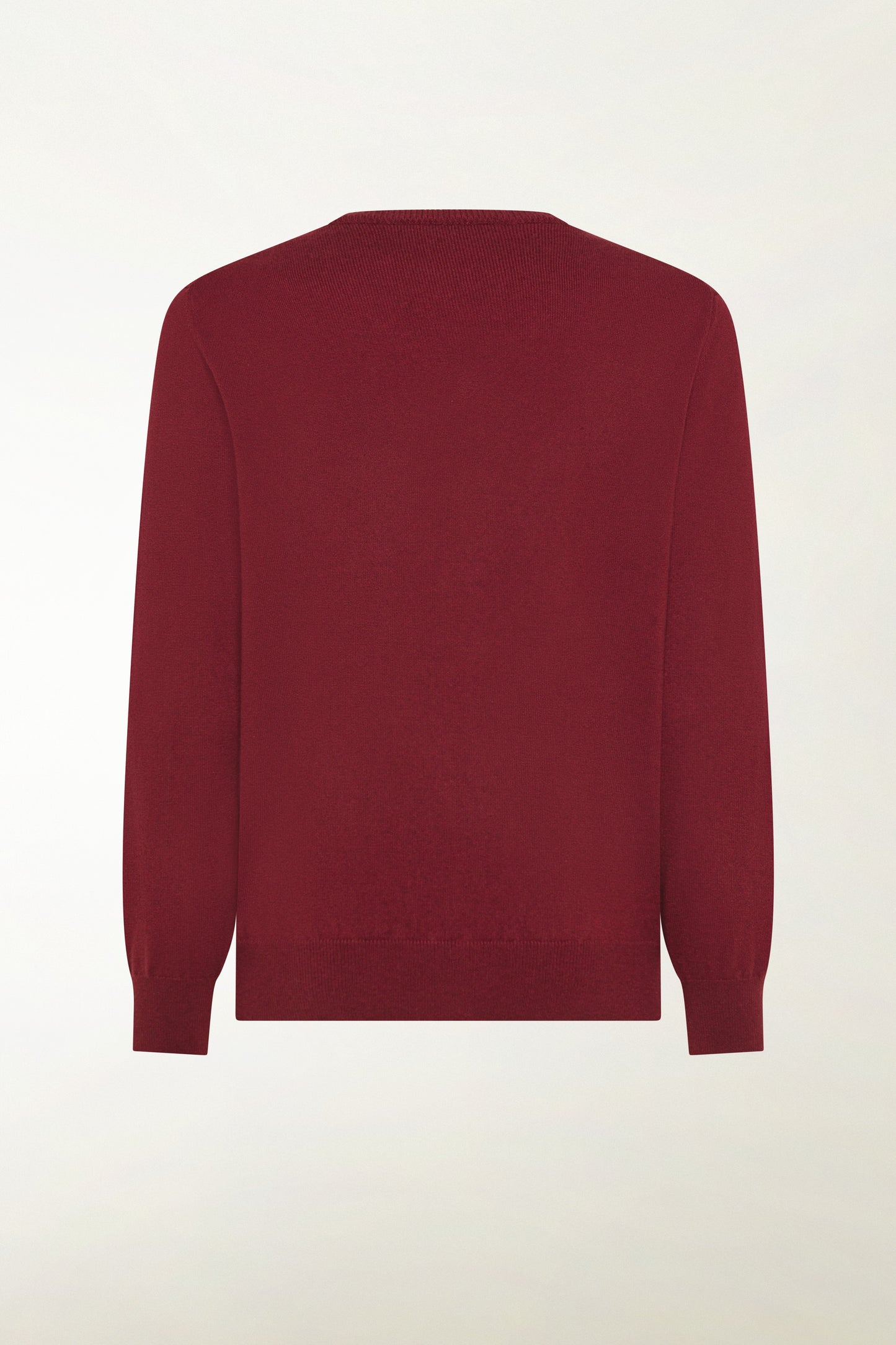Burgundy cashmere V-neck
