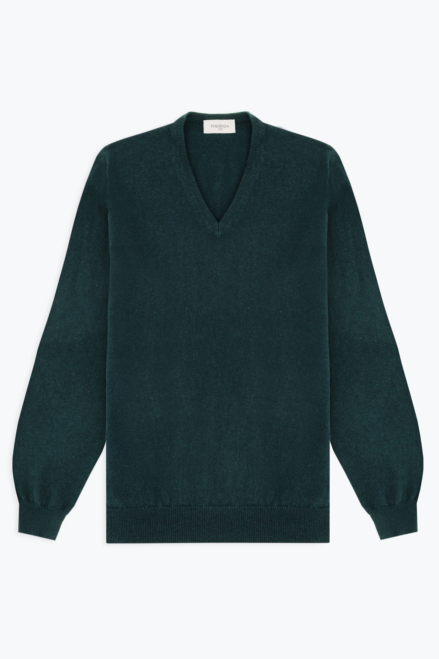 GREEN V-NECK