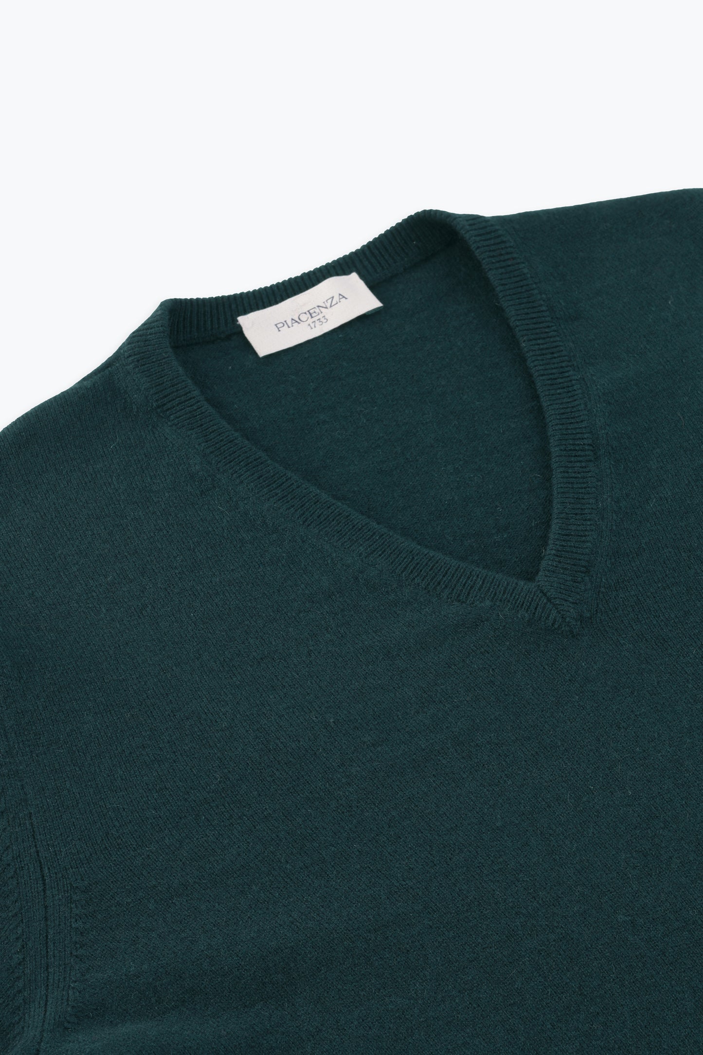 GREEN V-NECK