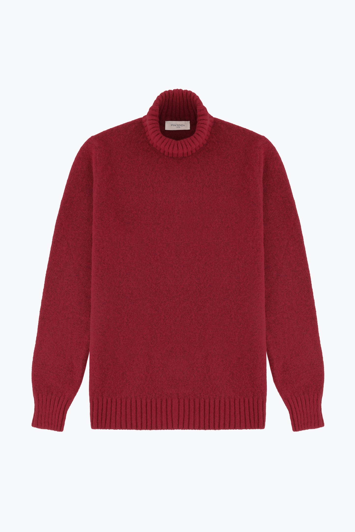 Red cashmere and silk turtleneck