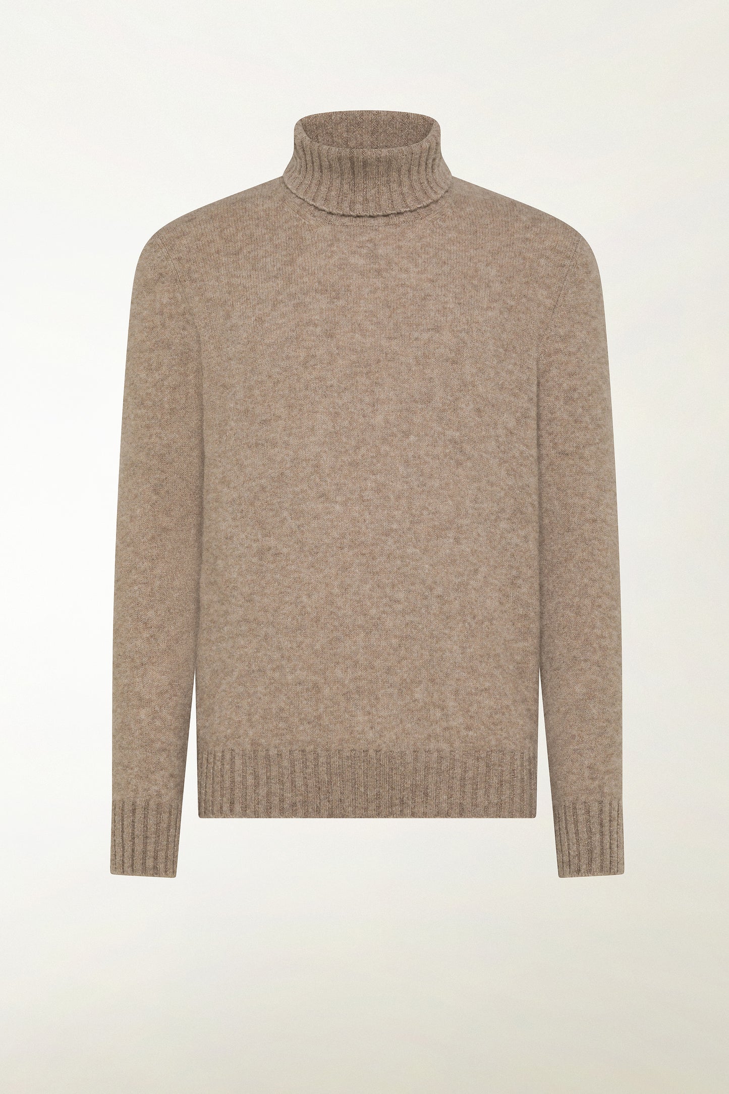 Dolcevita in cashmere e seta beige
