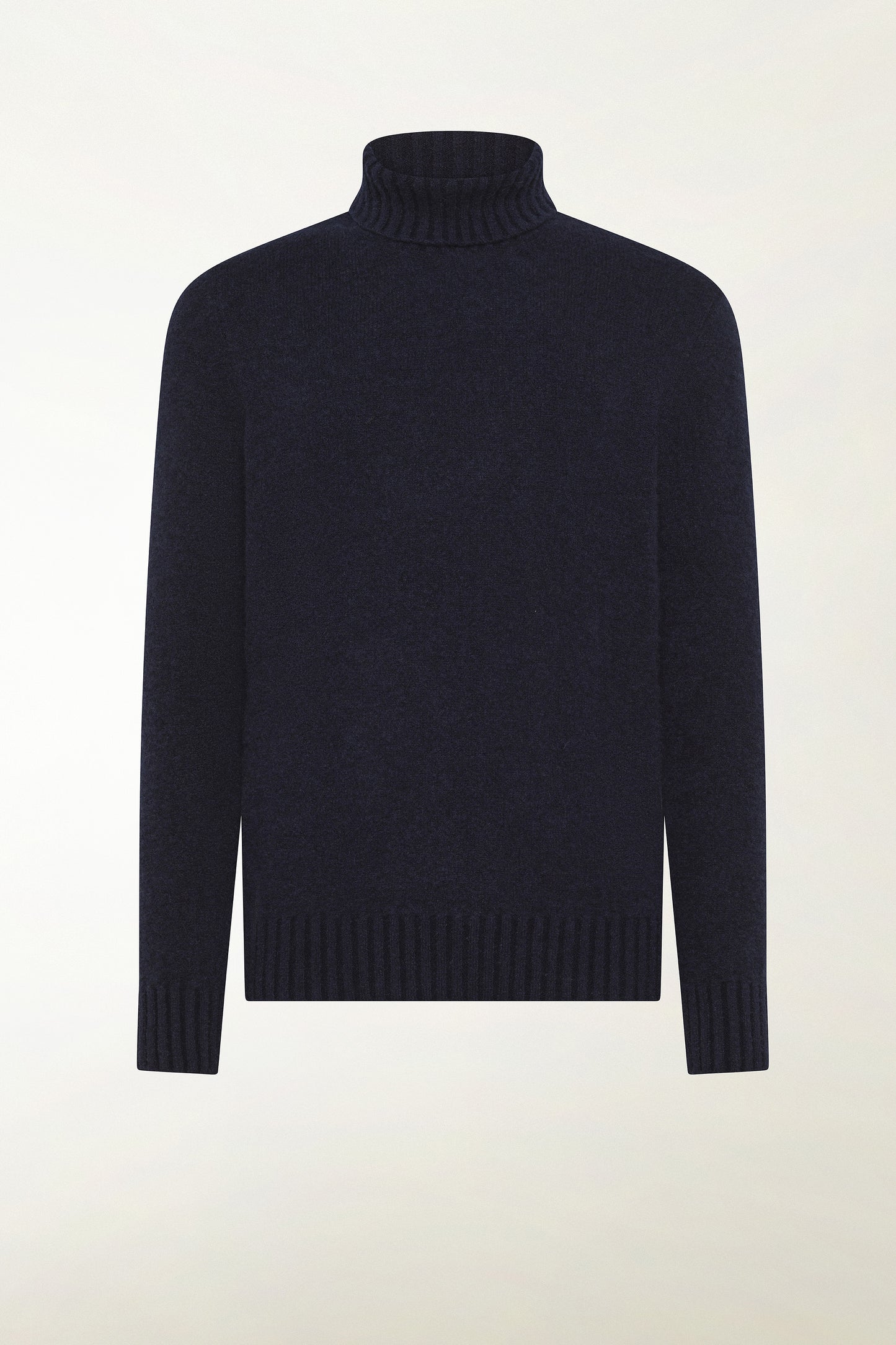Dolcevita in cashmere e seta blu