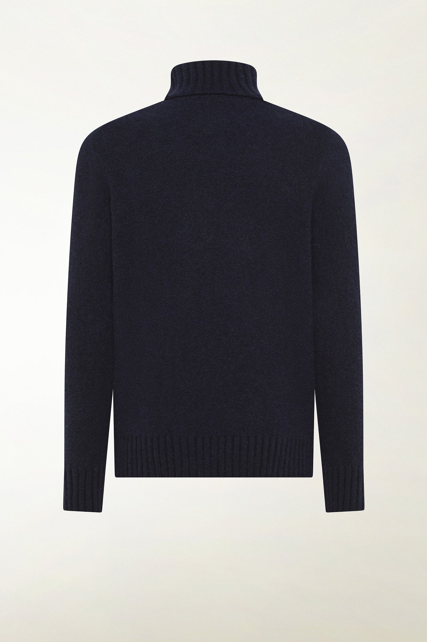 Dolcevita in cashmere e seta blu