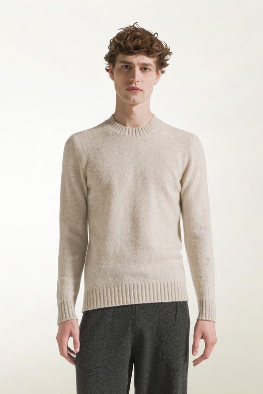 Girocollo in cashmere e seta naturale