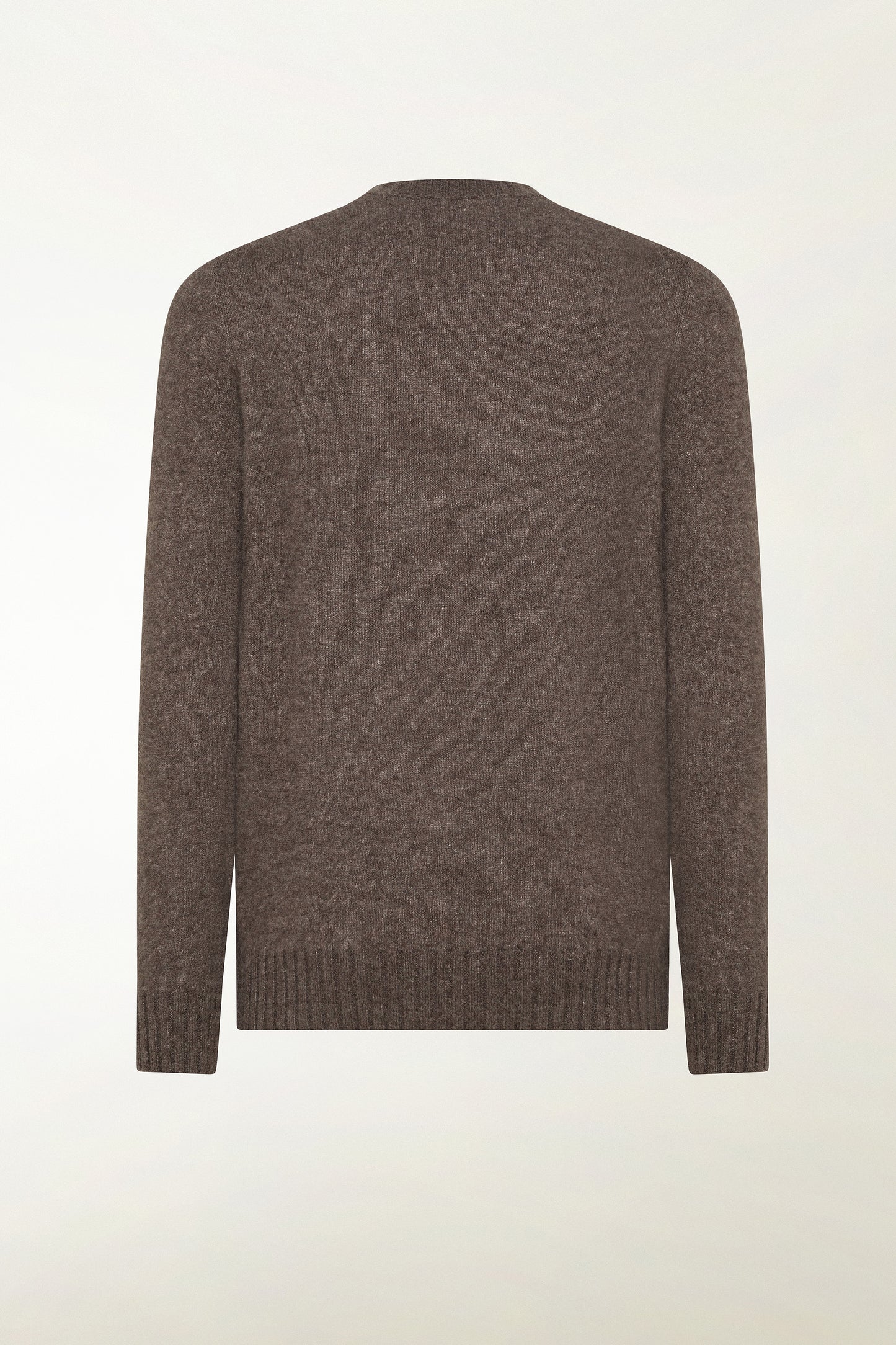 Girocollo in cashmere e seta nocciola