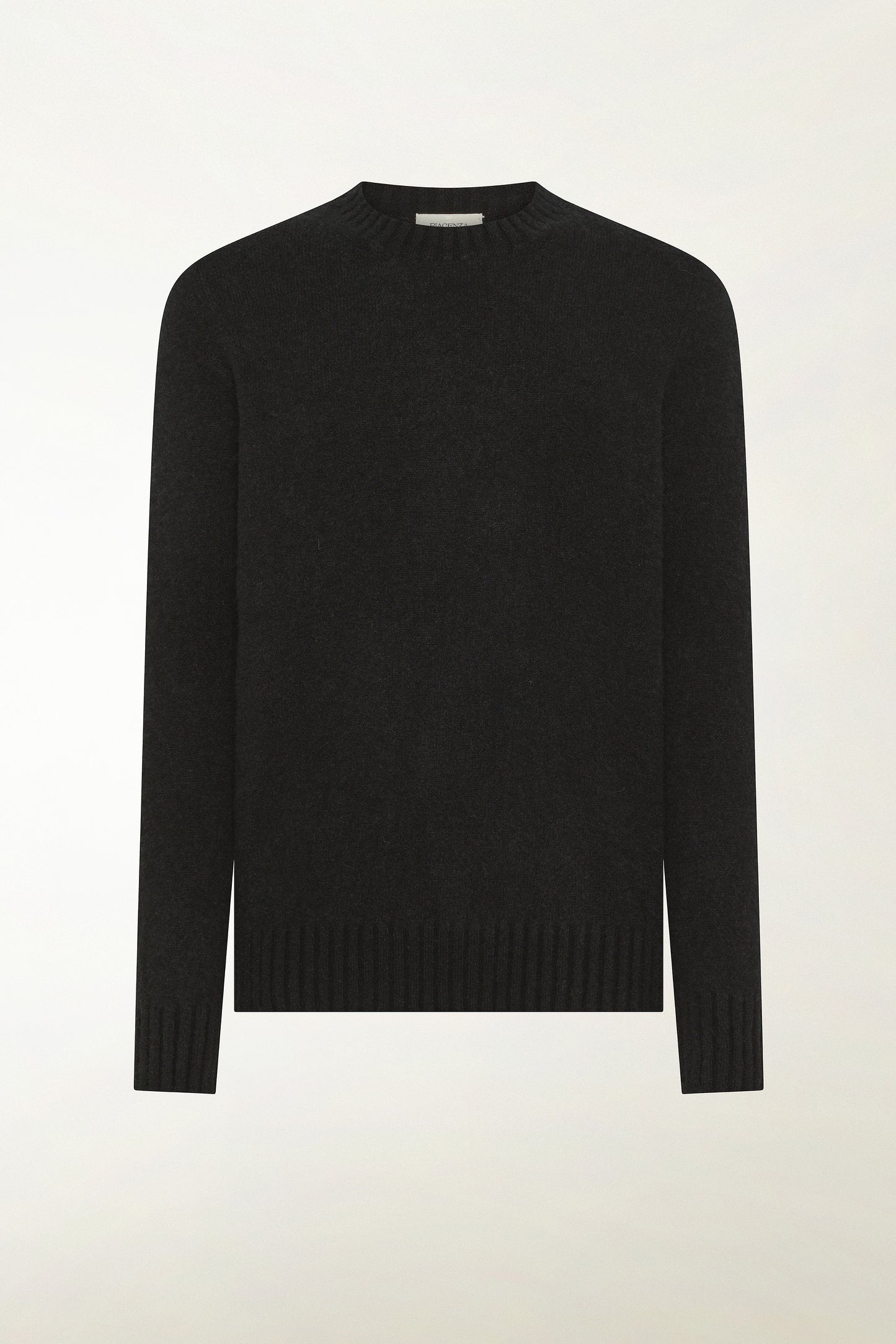 Girocollo in cashmere e seta nero