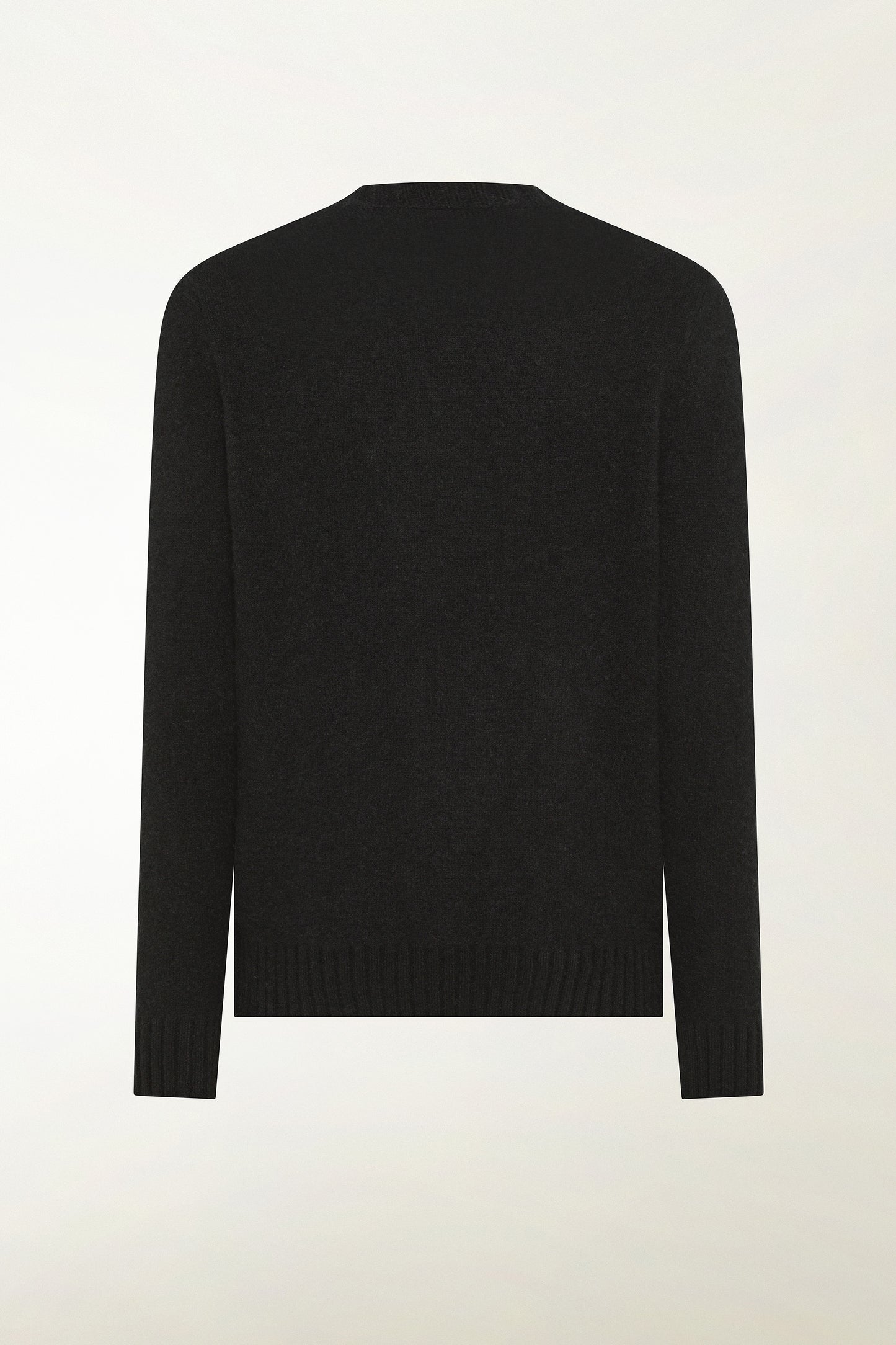 Girocollo in cashmere e seta nero