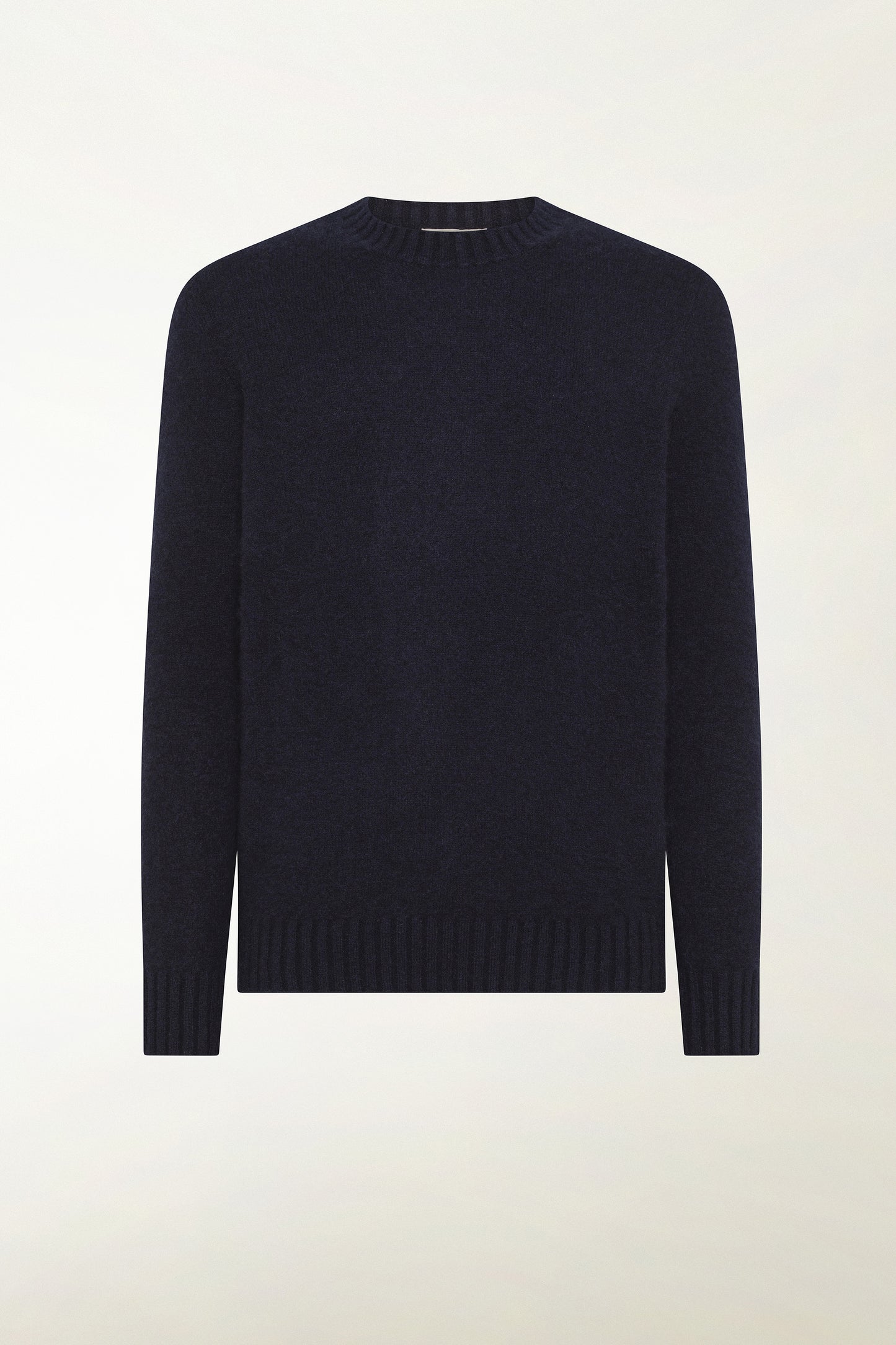 Girocollo in cashmere e seta blu