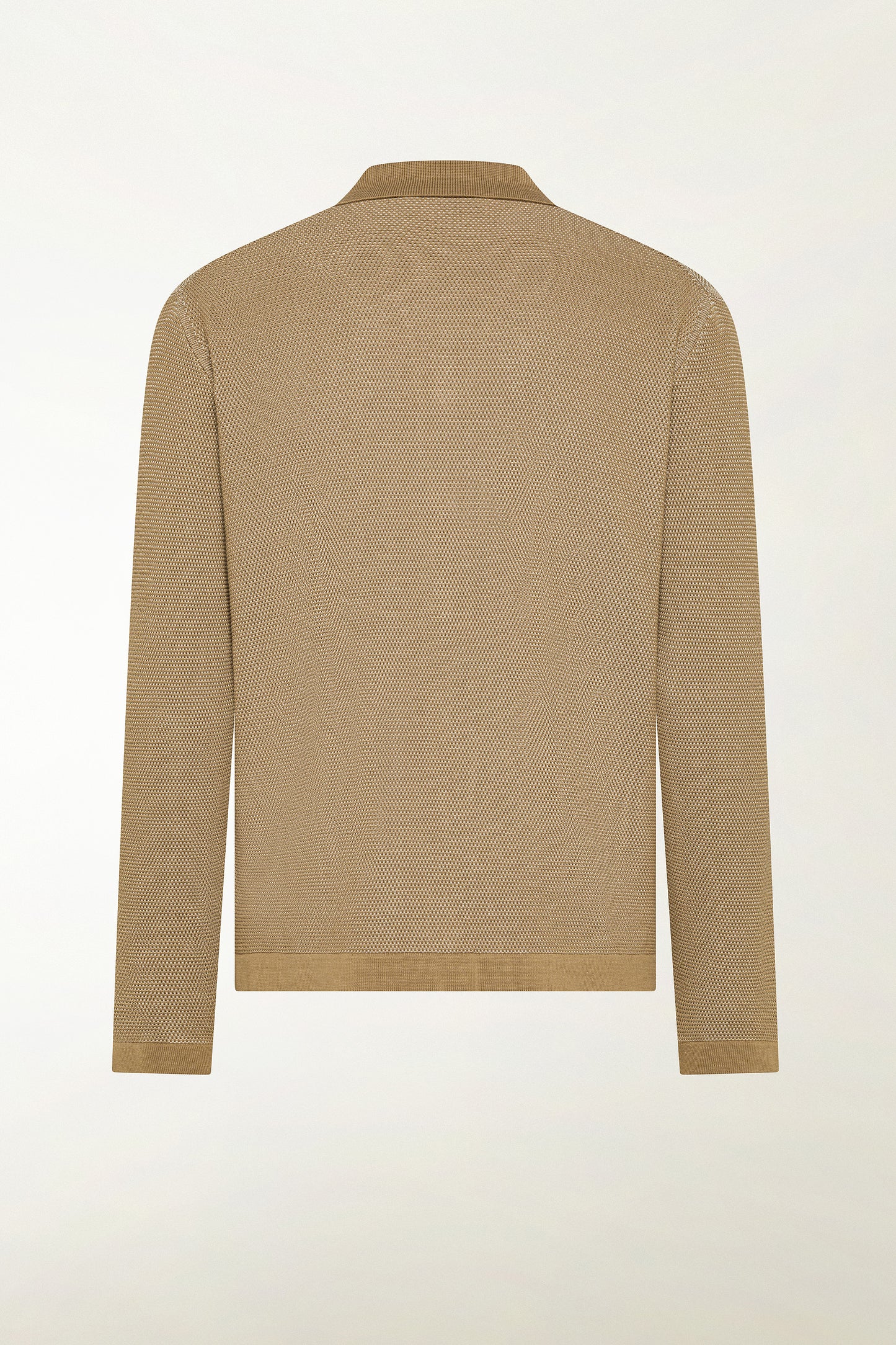 Ecru silk and cotton shirt