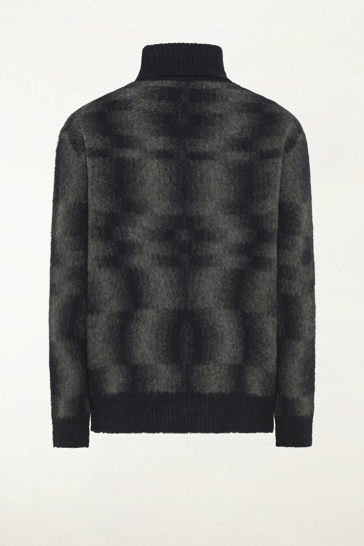 Navy blue wool turtleneck