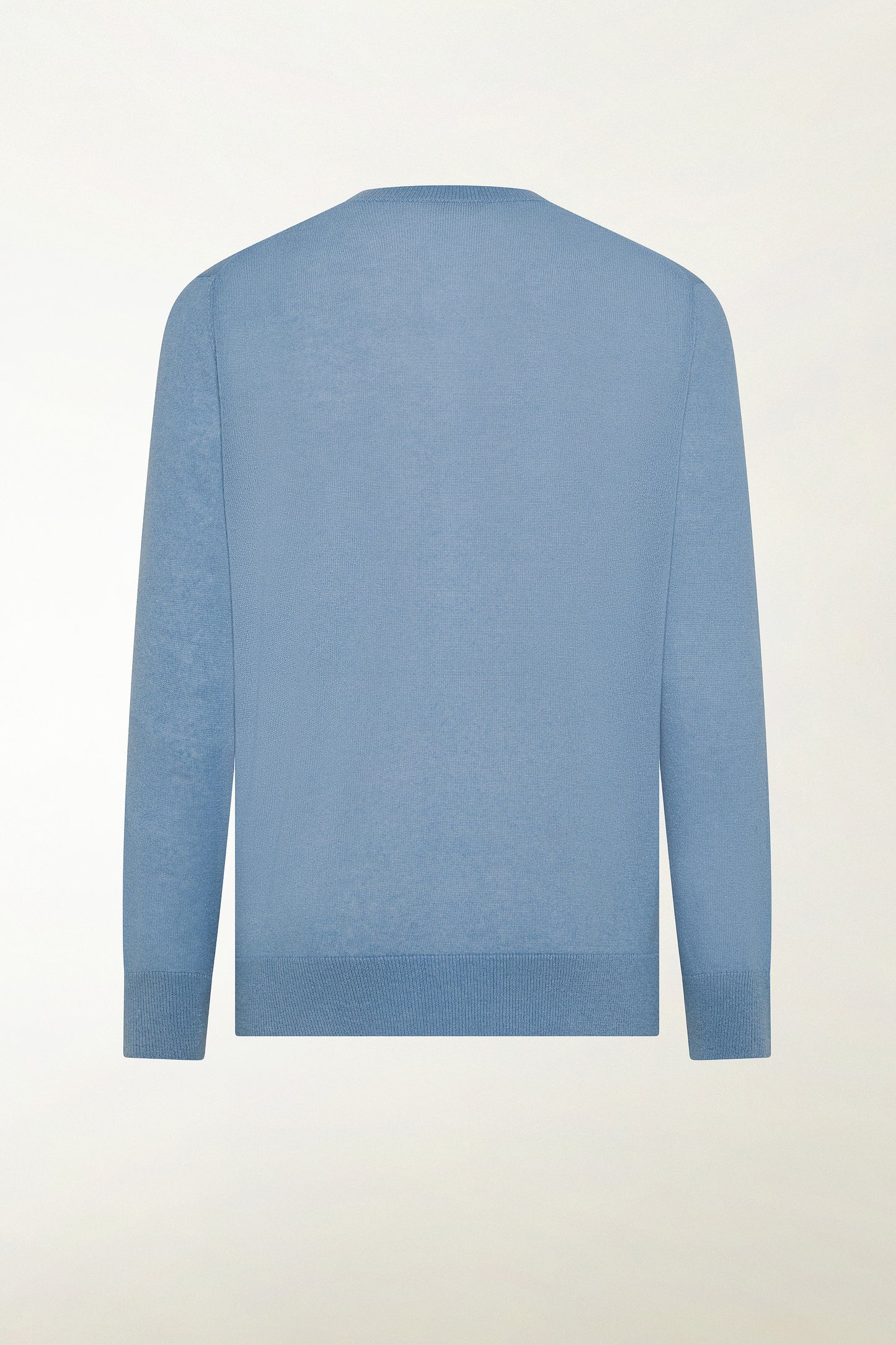 Girocollo in seta e cotone colore celeste