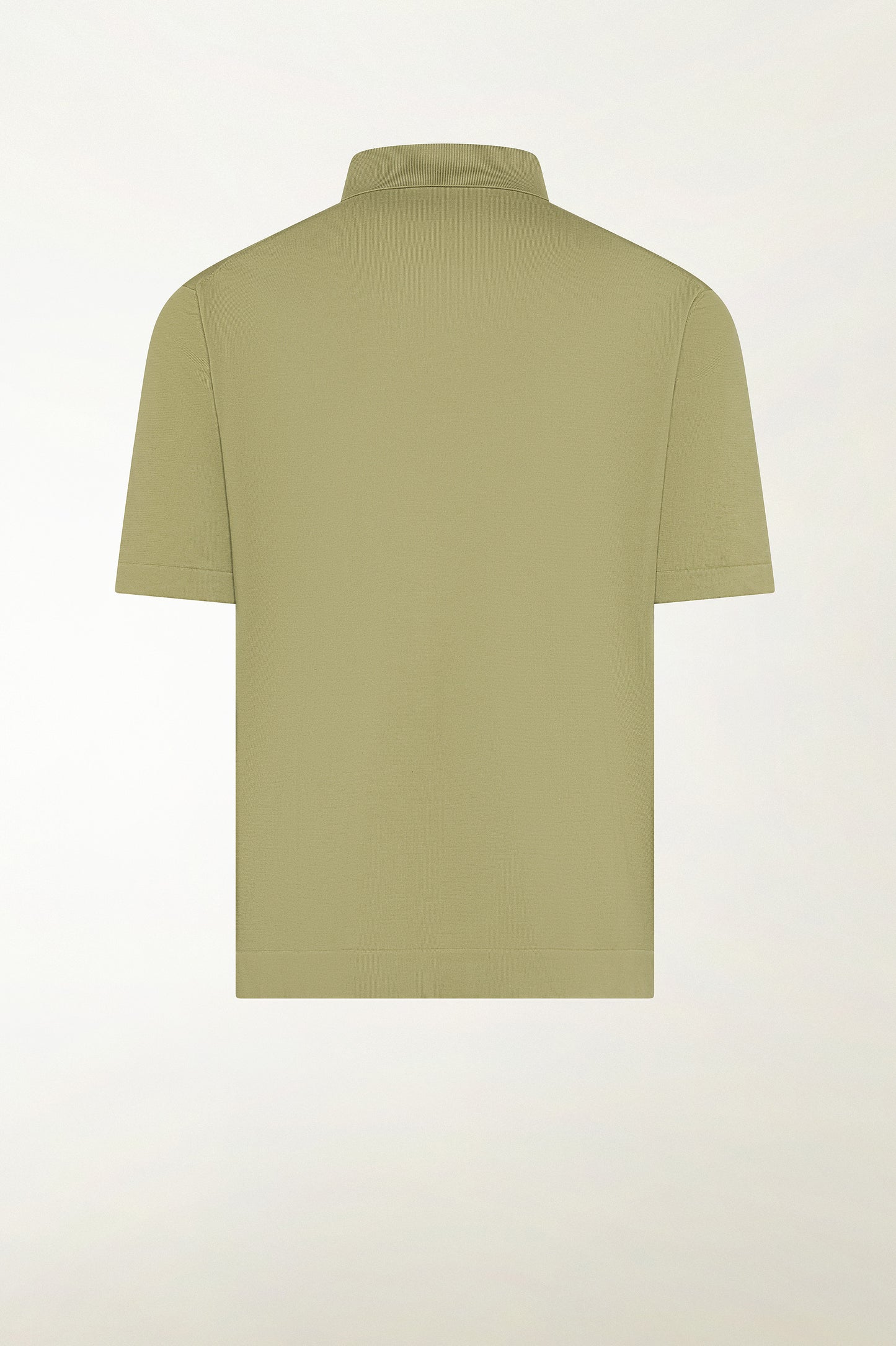 Polo in cotone colore verde oliva