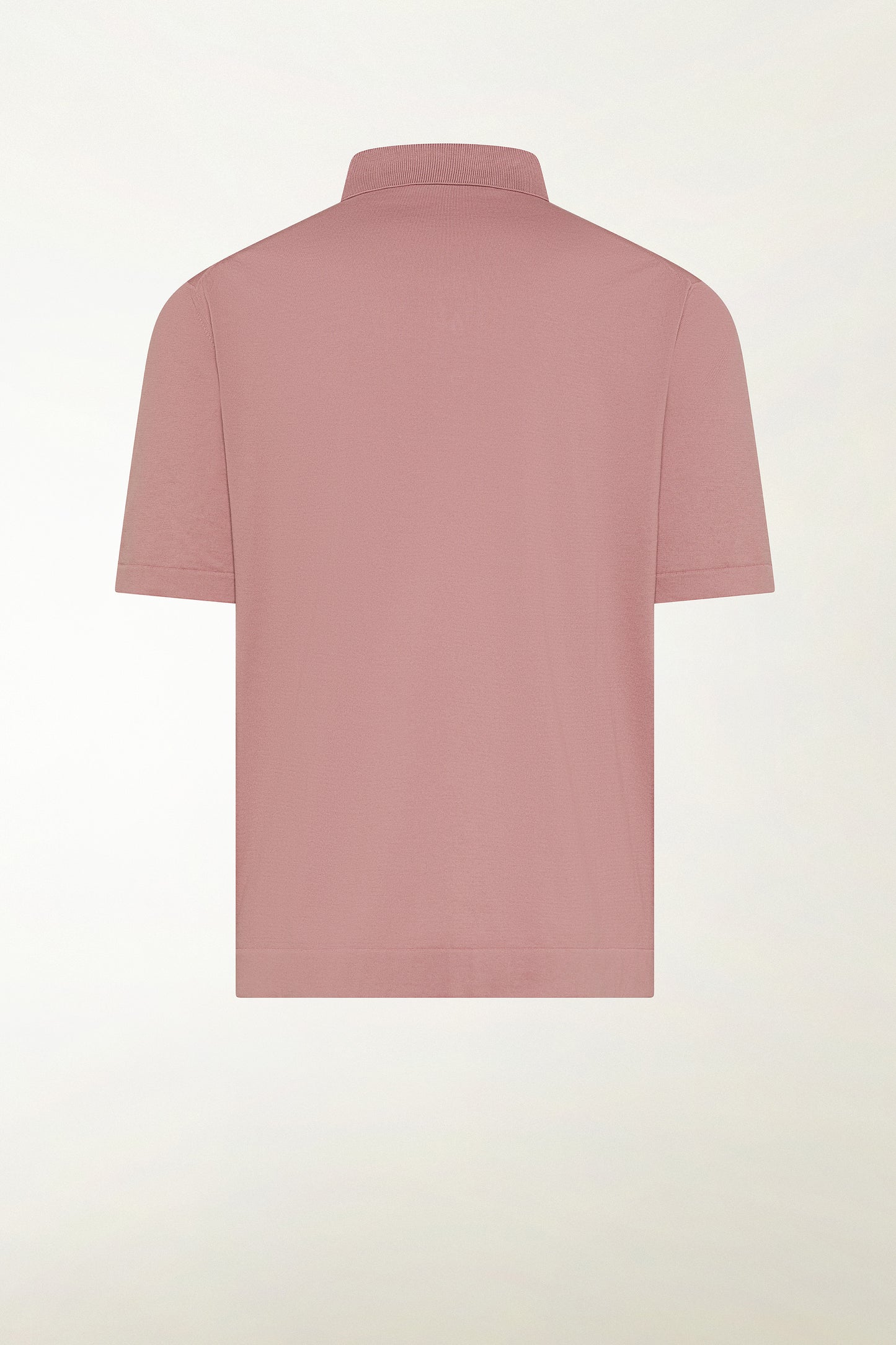 Antique pink cotton polo shirt