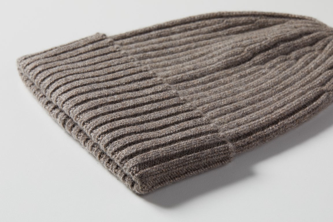 Beanie Marrone Chiaro Alashan Cashmere - Piacenza Cashmere