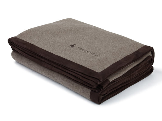 Polluce - Light brown blanket edged on 4 sides