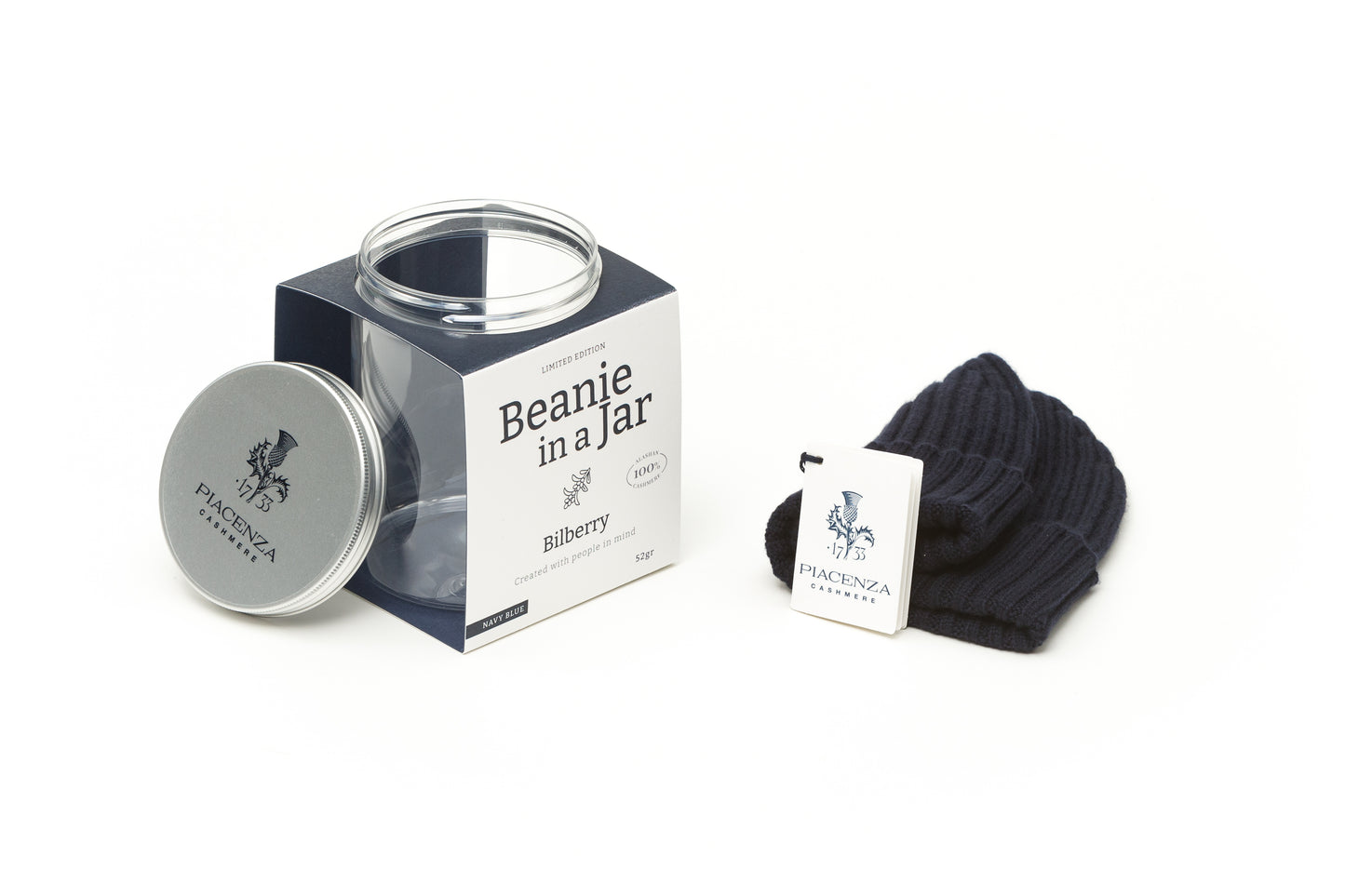 Berretto in Cashmere blu