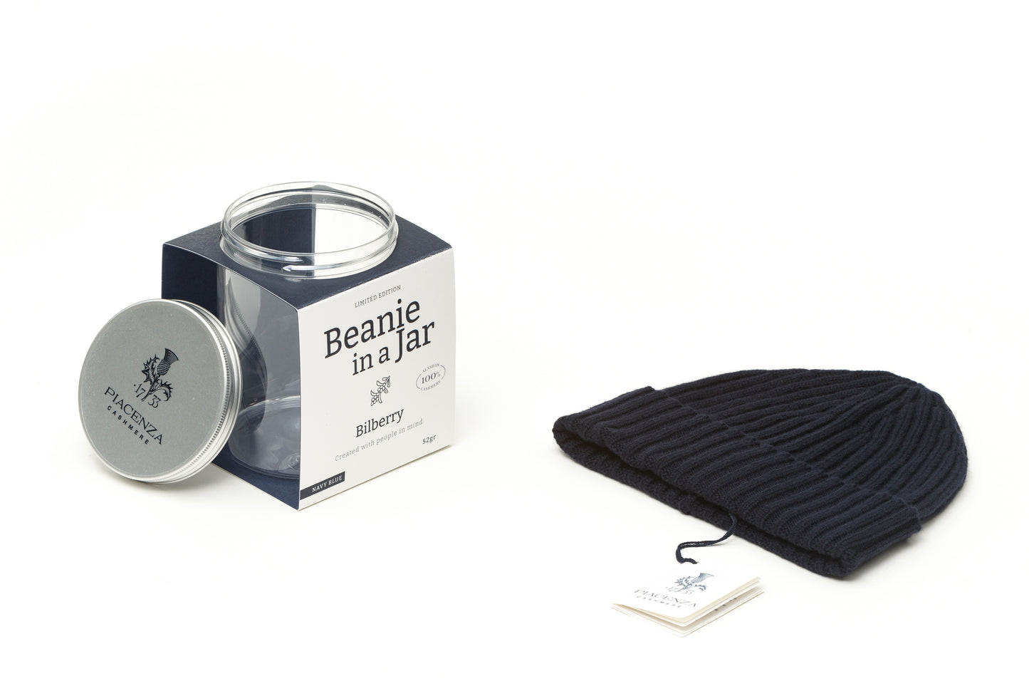 Berretto in Cashmere blu