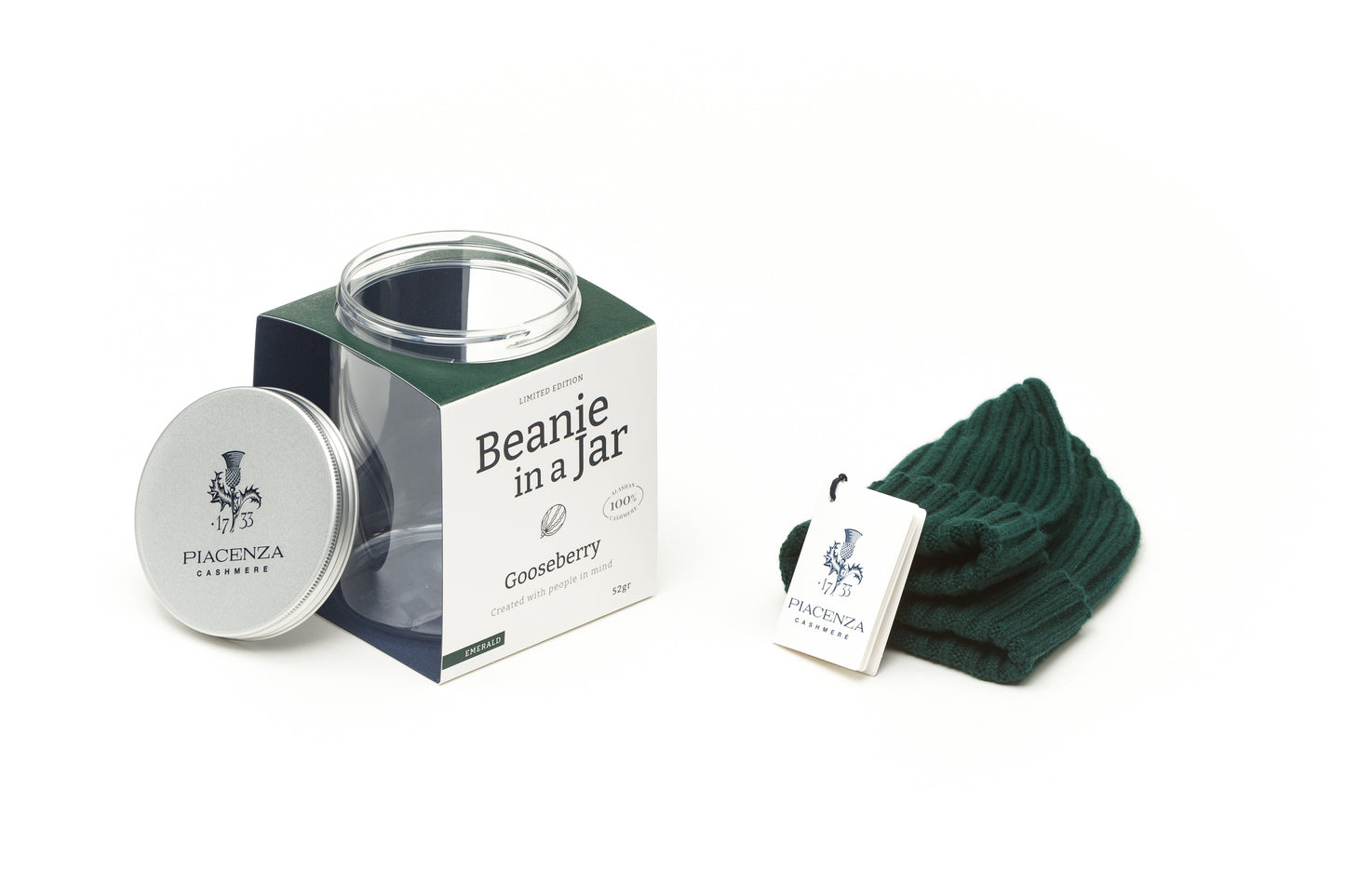 Green Alashan Cashmere Beanie
