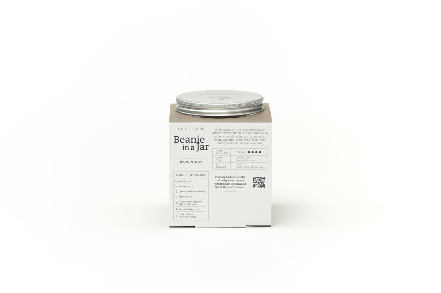 Berretto in Cashmere nocciola