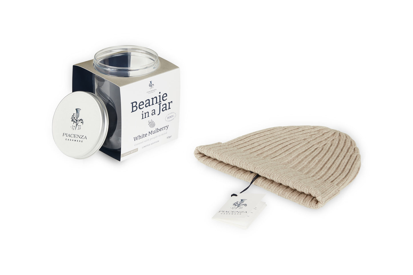 Berretto in Cashmere naturale