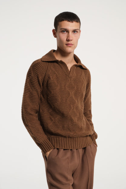POLO MARRONE CHIARO