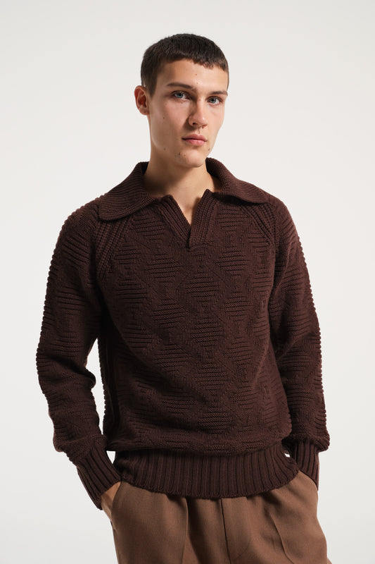 BROWN POLO SHIRT