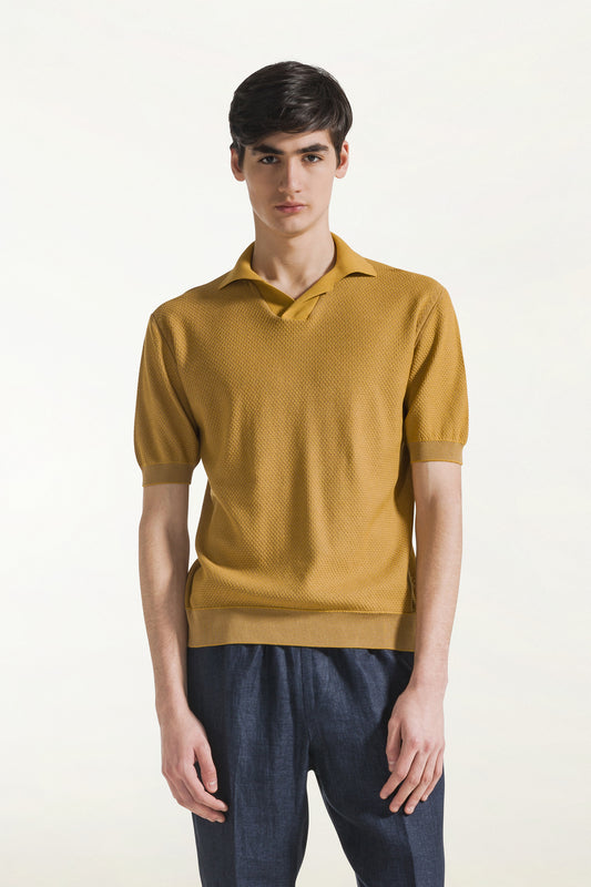 Polo sailor giallo ocra