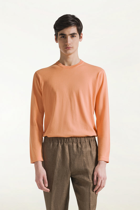 T-Shirt arancione maniche lunghe