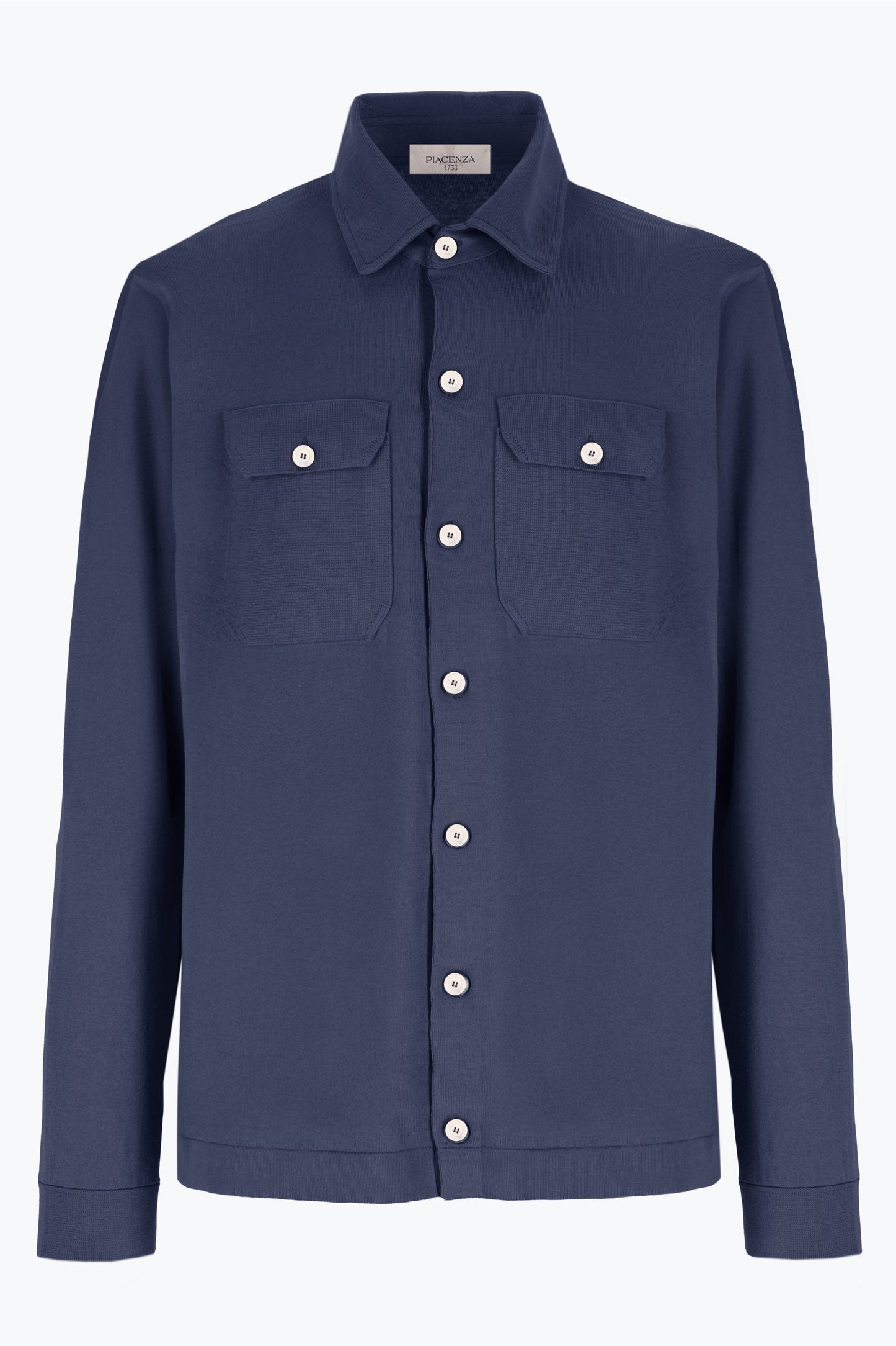 Camicia maniche lunghe bluette